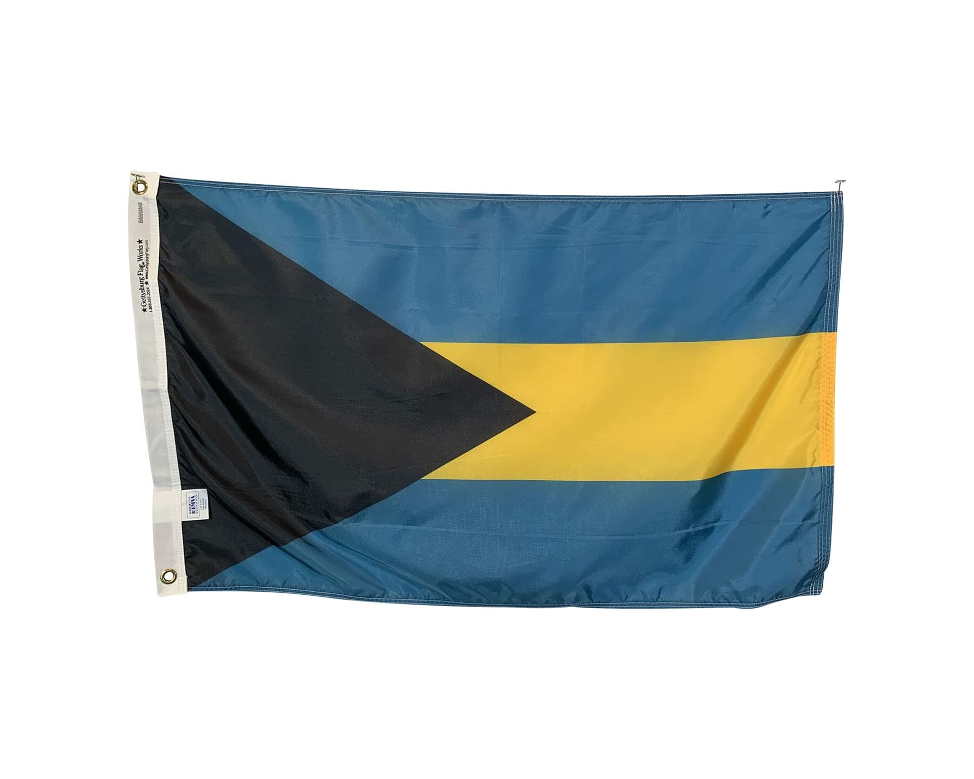 12x18 Bahamas Boat Flag - All Weather Nylon with Header & Grommets - Proudly Made in The USA…