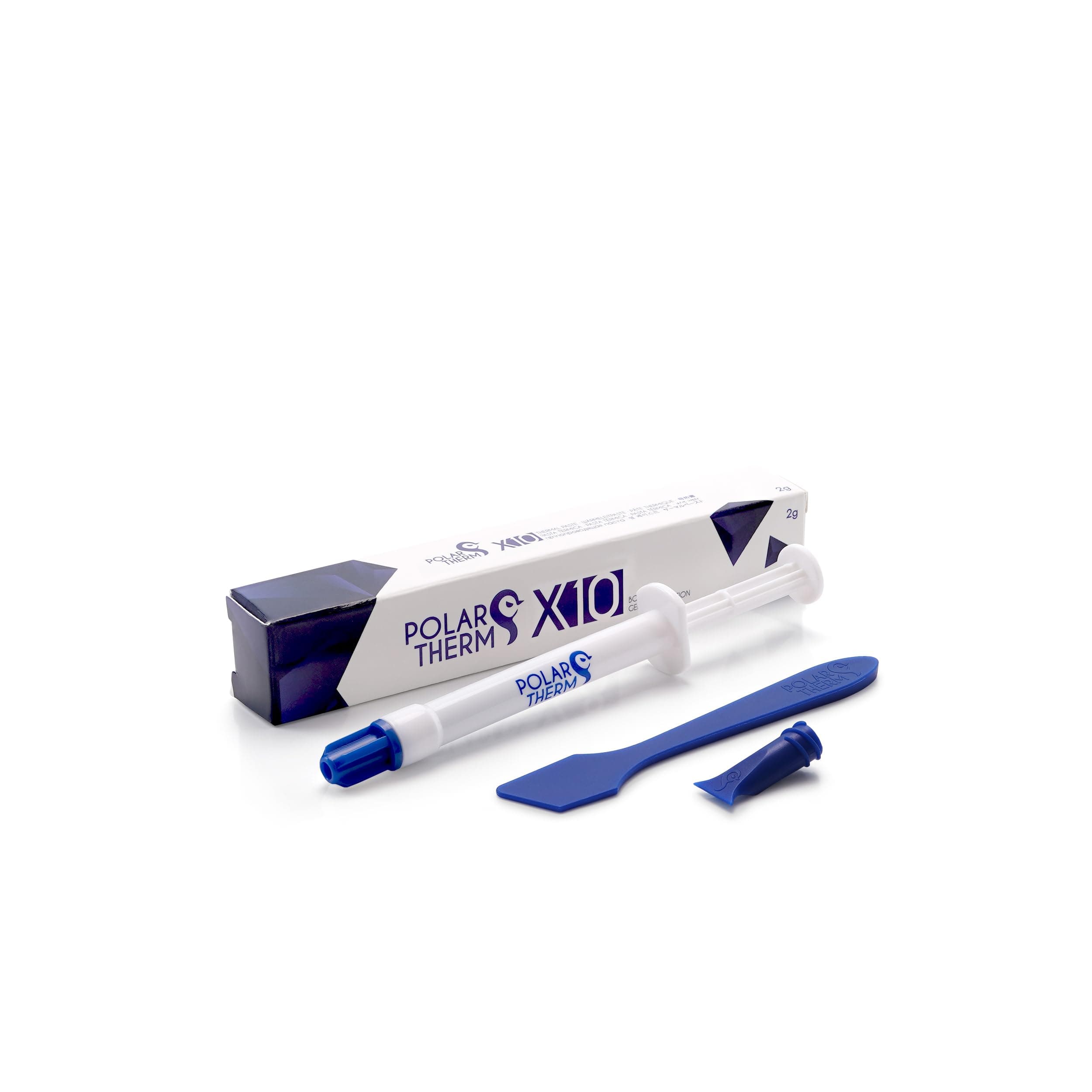 Polartherm X-10 by Thermal Grizzly - 2 Grams CPU Thermal Paste for CPU & GPU - High Thermal Conductivity, Long Durability, Non-Conductive Thermal Grease - Thermal Compound Kit with Spatula