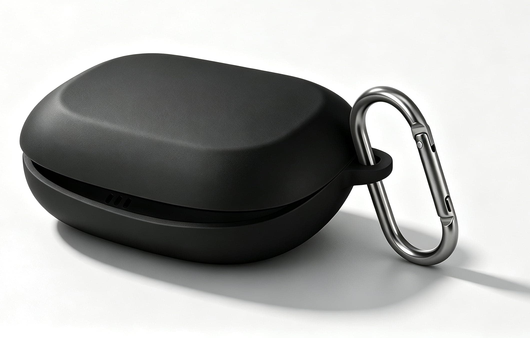 Geiomoo Silicone Case for JBL Endurance Peak 4, Soft Flexible Scratch Resistant Protective Cover with Carabiner (Black)