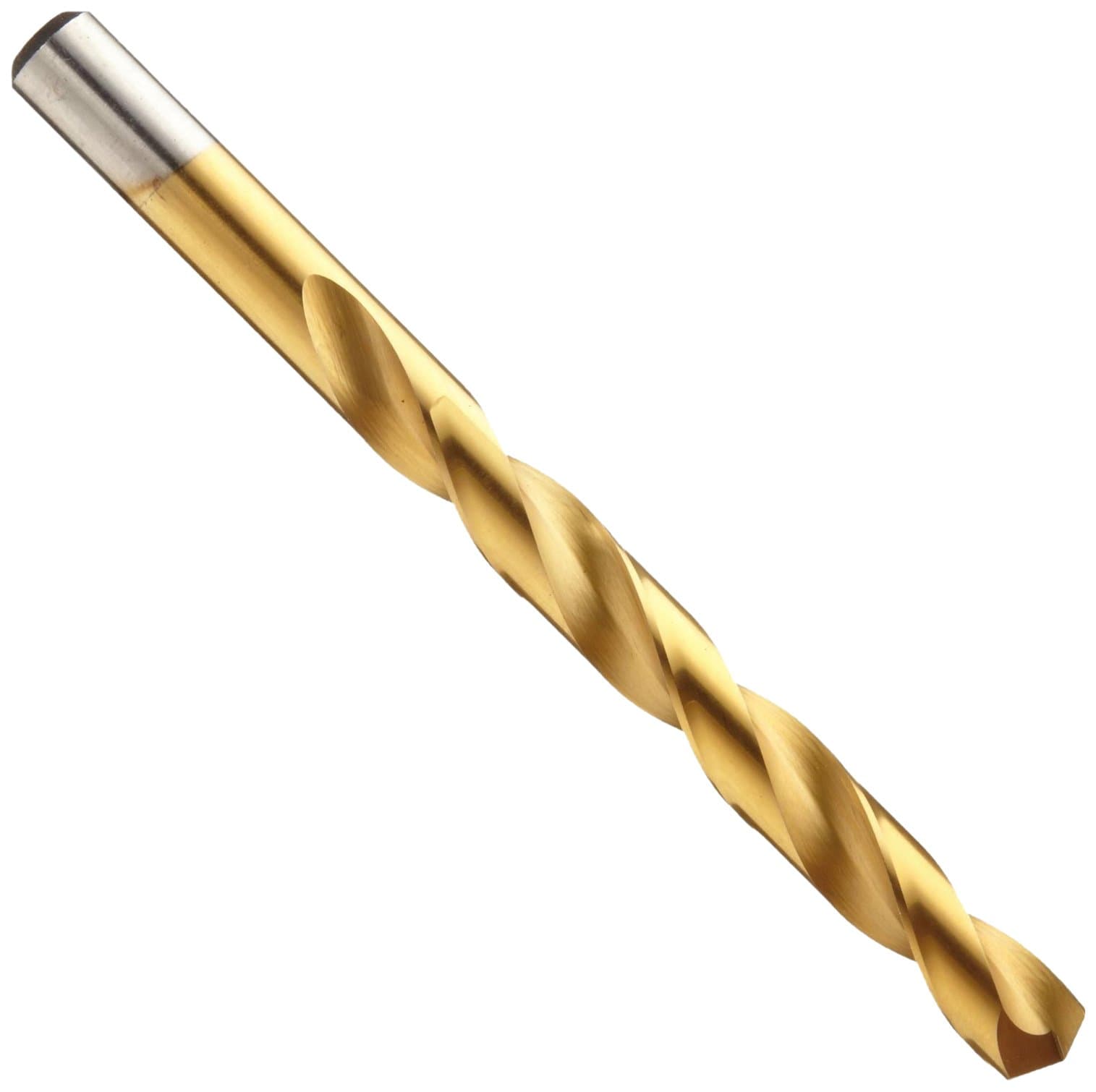 Chicago Latrobe 2550 Cobalt Steel Jobber Length Drill Bit, TiN Coated, Round Shank, 135 Degree Split Point, Size #21 (Pack of 12)
