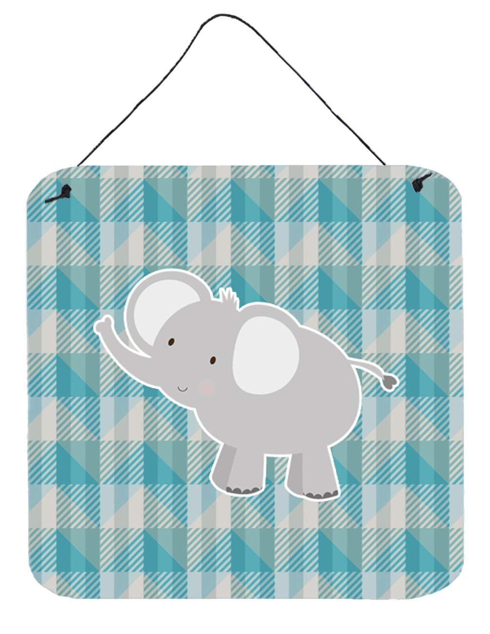 Caroline's Treasures Elephant Metal Print, 6" x 6", Multicolor