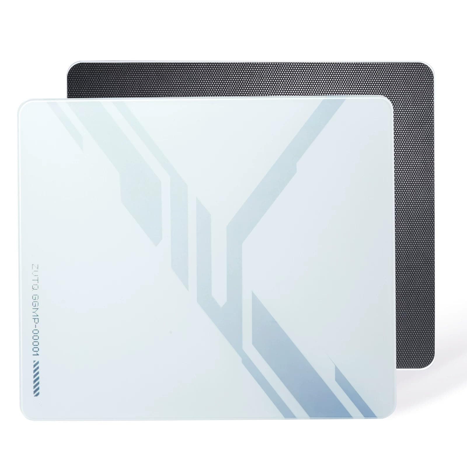 Zvtq Glass Gaming Mouse Pad, Micro-Etched Surface,Tempered Glass, Ultra-Smooth Finish, Anti-Slip Honeycomb Base, 13.8 x 11.8 Inches (Zero Interface)