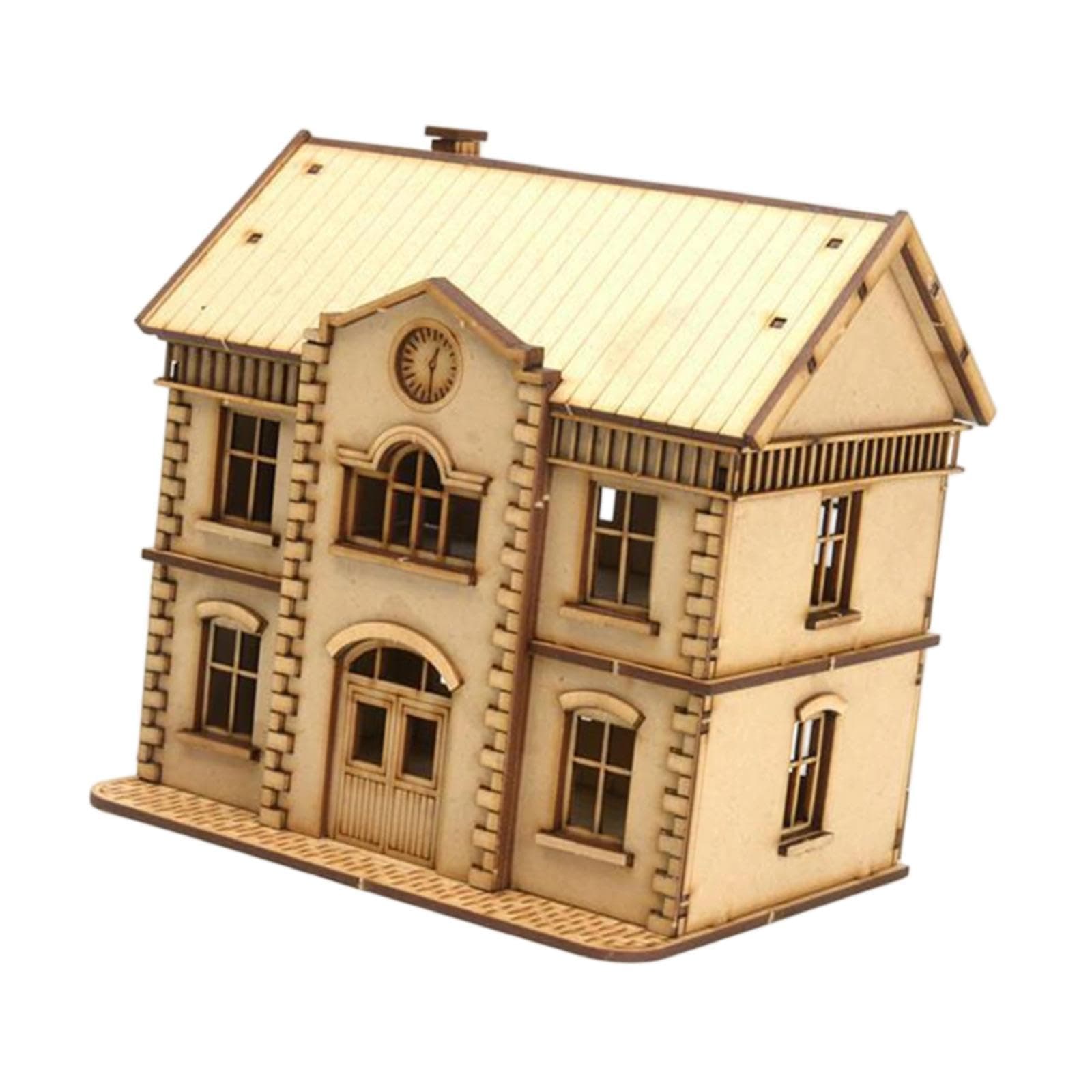 Amagogo 1/72 European Building Model Kit Accessory Openable Roof Architecture Model Miniature House