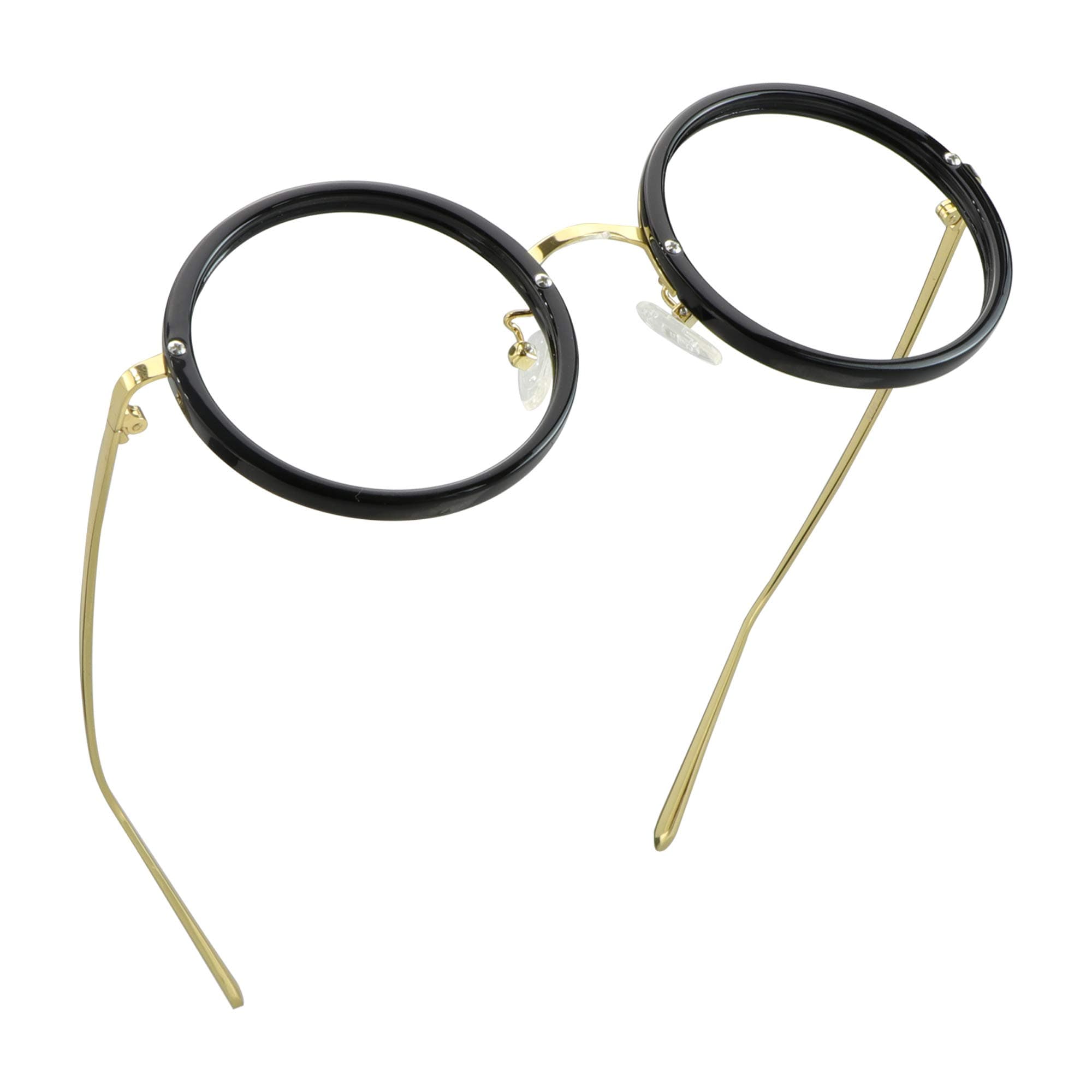 LifeArt Blue Light Blocking Glasses, Anti Eyestrain, Computer Reading Glasses, Gaming Glasses, TV Glasses for Women Men, Anti Glare (Black Gold, 2.25 Magnification)