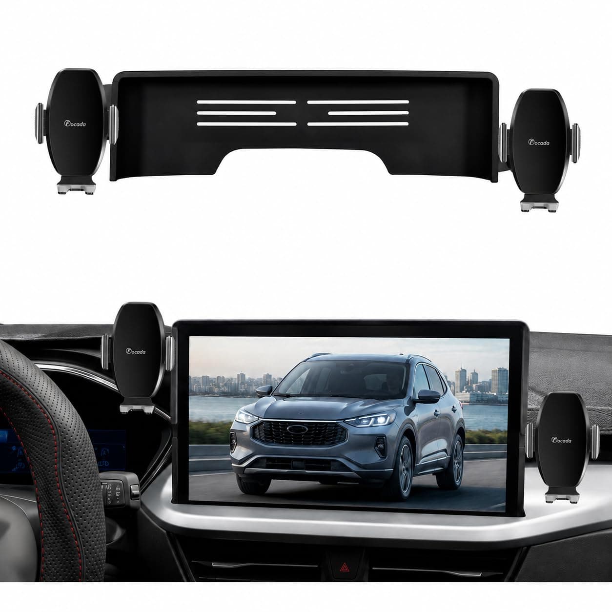 Car Phone Holder for Ford Escape 2023-2026 with 13.2-Inch Screen,Vehicle-Specific Phone Mount,360° Rotating Adjustable Phone Cradle,Hands-Free Cell Phone Holder,Ford Escape Interior Accessories