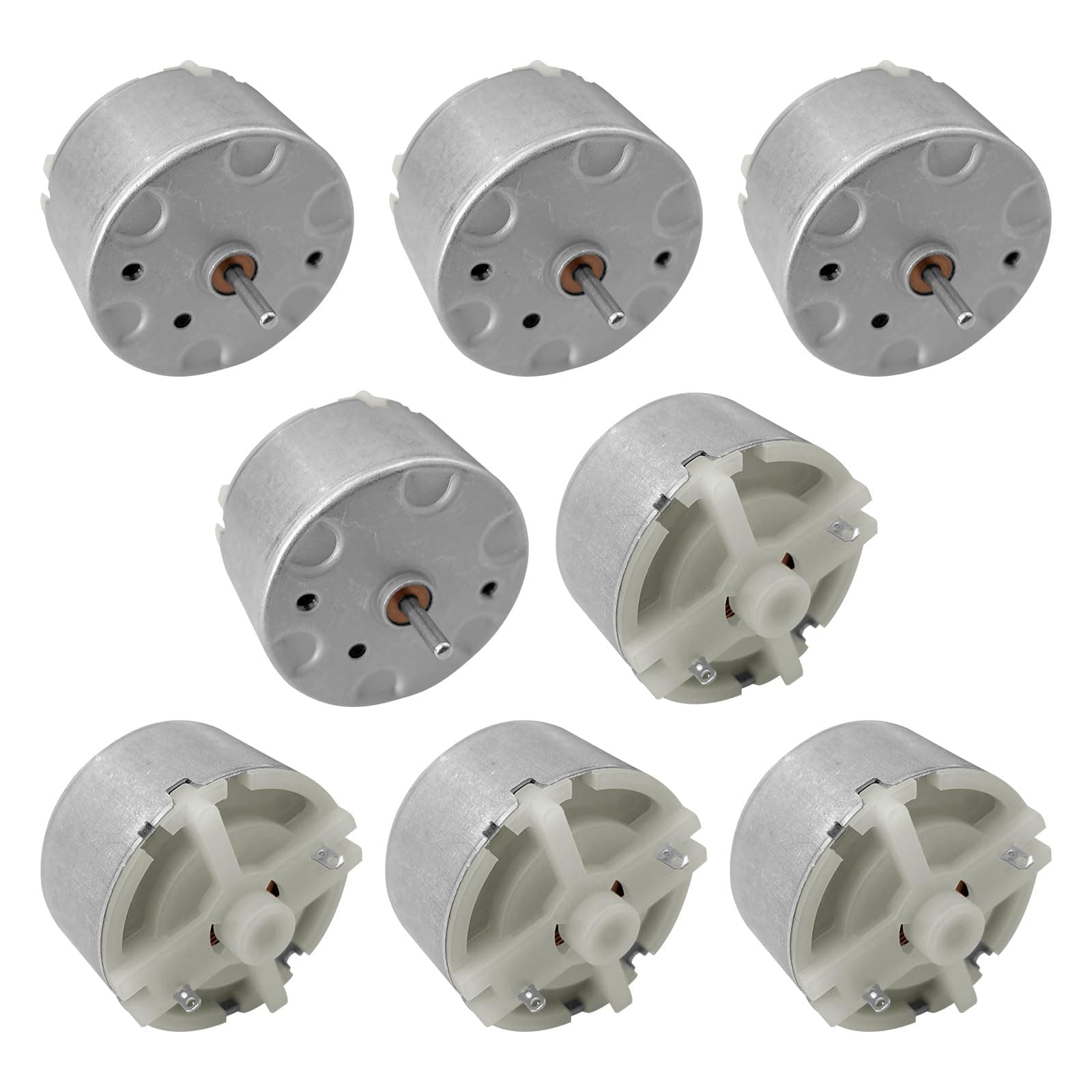 8 Pcs RF-500TB-12560 DC Motor 3-12V 2700RPM 32mm Diameter DC Electric Micro Motor for RC Hobby Aircraft