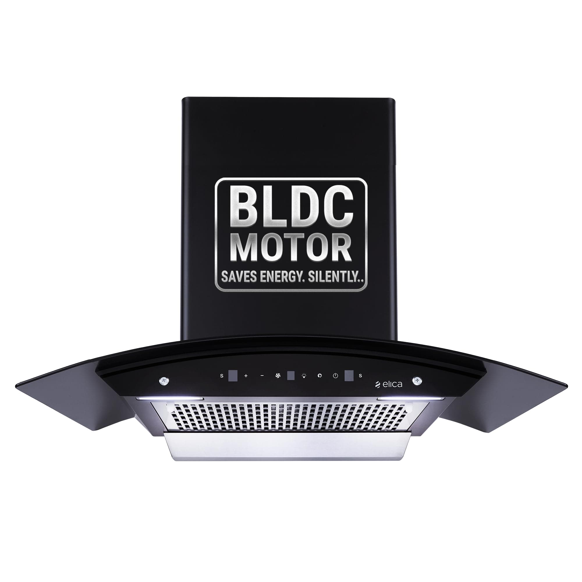 Elica 90cm 1500 m3/hr BLDC Filterless Autoclean Kitchen Chimney with 15 Years Motor & 5 Years Comprehensive Warranty | WDFL 900 BLDC HAC LTW MS NERO | Black | Touch Control with Motion Sensor