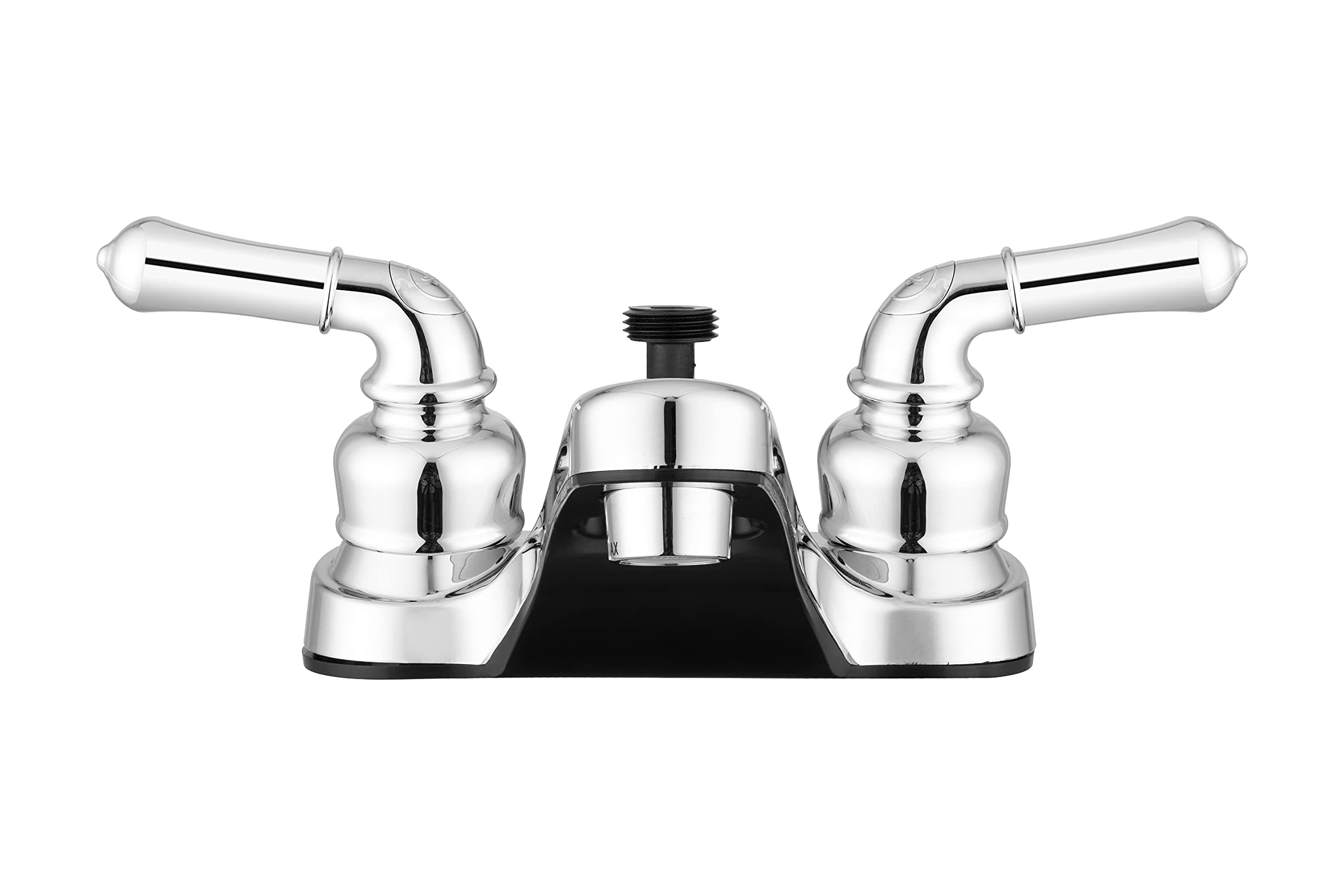 Dura Faucet (DF-PL720C-CP) RV Bathroom Faucet with Classical Handles and Shower Hose Diverter (Chrome)