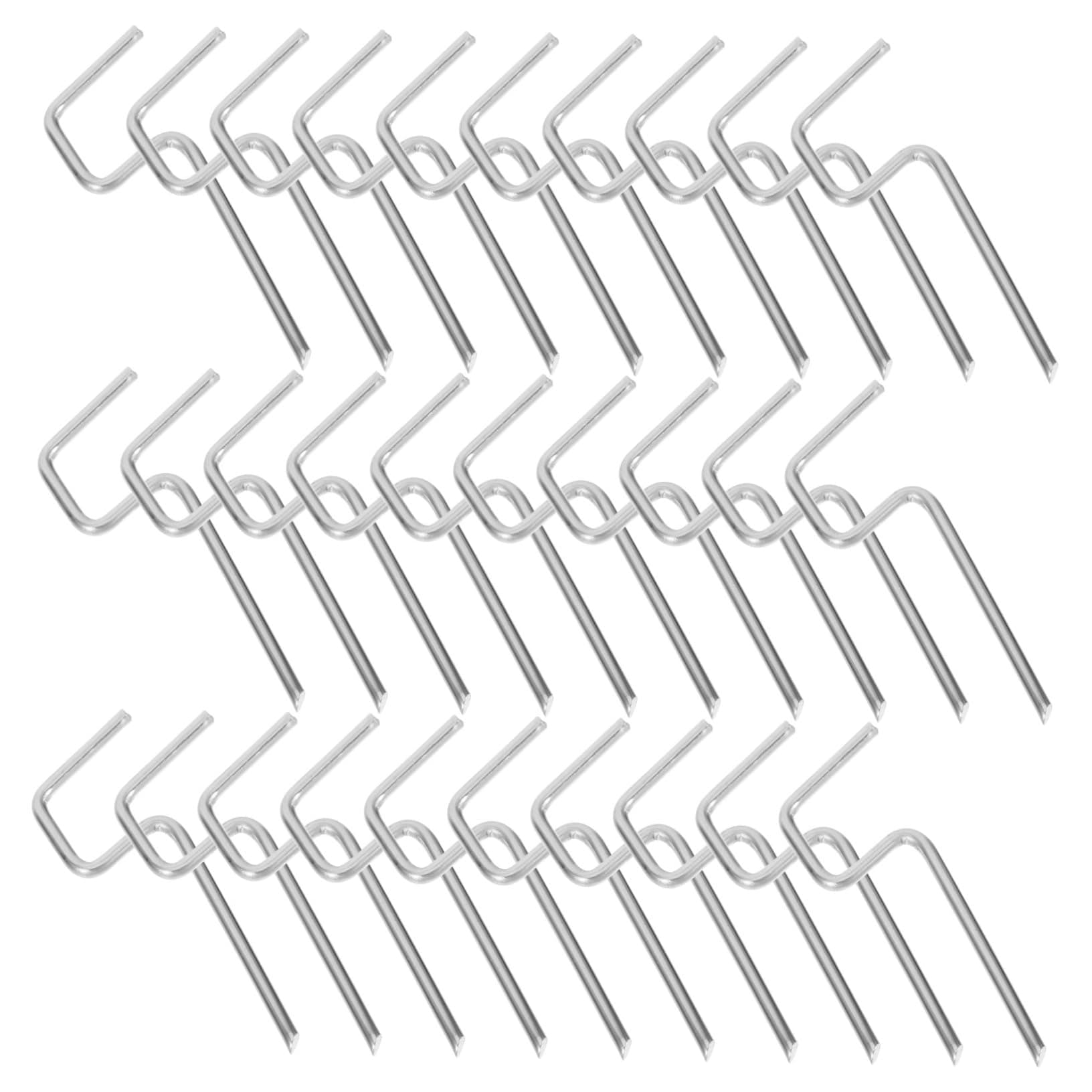 AOKWAWALIY 30 Pcs Drywall Wall Hooks Ceiling Hooks for Hanging Plants Wall Hanging Tool Hangers Boards for Heavy Duty Ties Drywall Anchors Painting Silver Stainless Steel