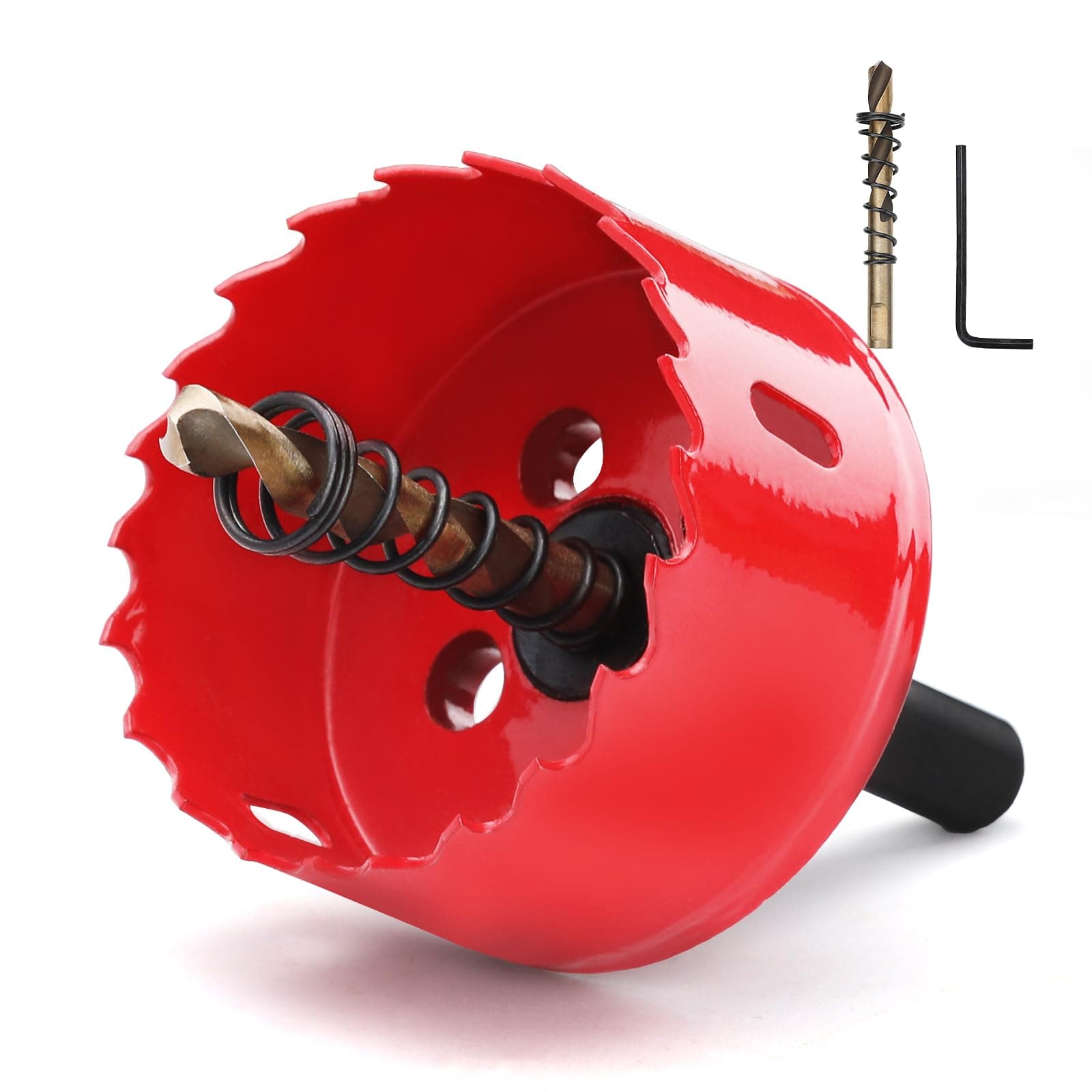2-7/8 inch Hole Saw for Wood 73mm HSS Bi-Metal Hole Cutter for Wood