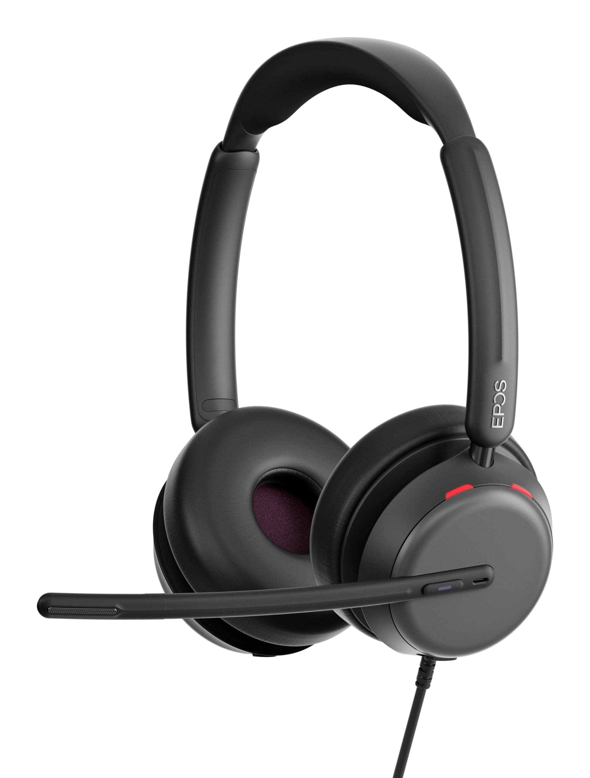 EPOS Impact 860T Double-Sided Wired USB C and USB A Headset with Noise-Canceling Mic, Microsoft Teams Certified, Super Wideband Audio, Comfortable Fit, Ideal for Business & Home Office Professionals
