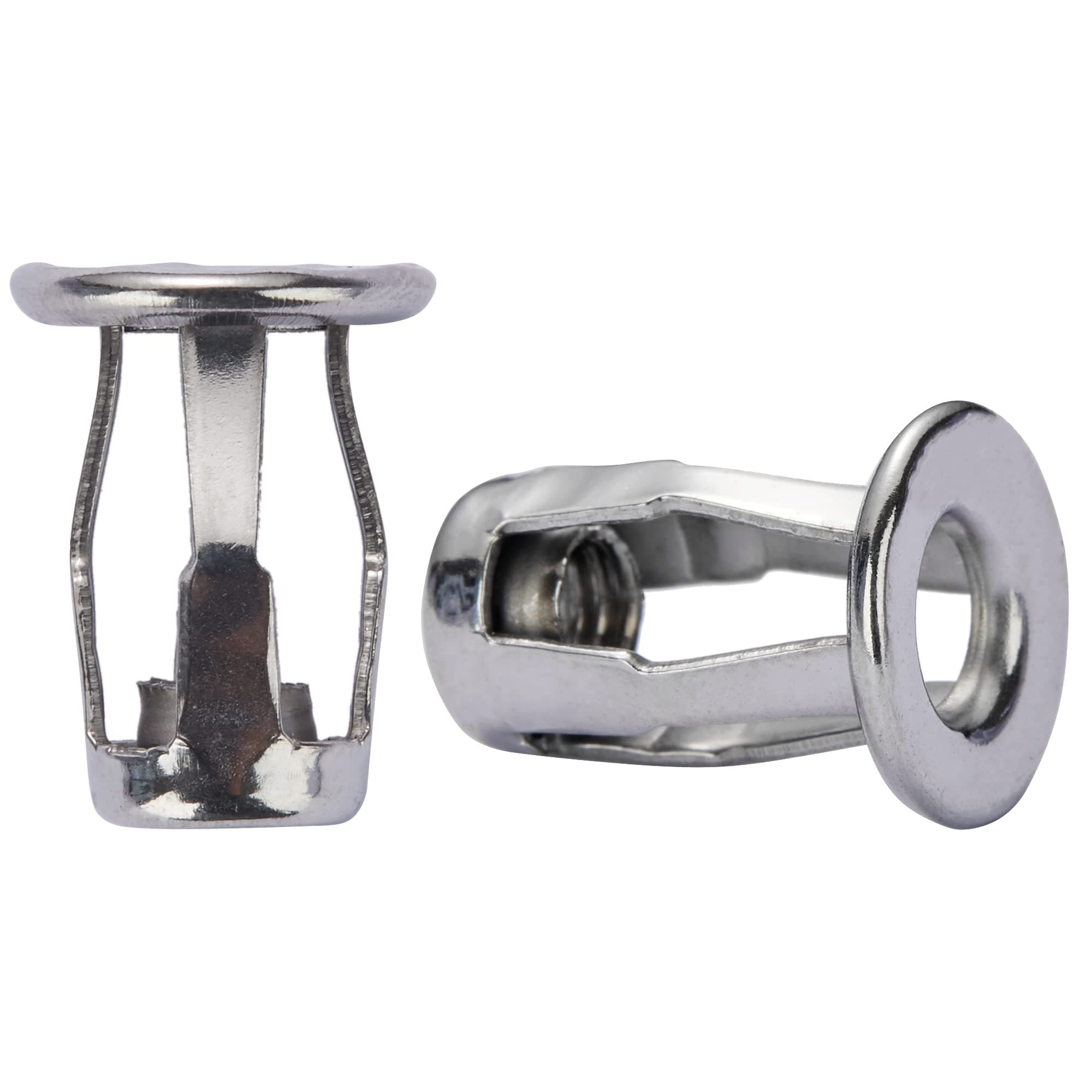 10Pcs Stainless Steel M5 Jack Nut Threaded Insert Nuts Nutserts Jacknut Srew Anchor Spider Rivnut Blind for Plastic Polywood Pressboard Hardboard
