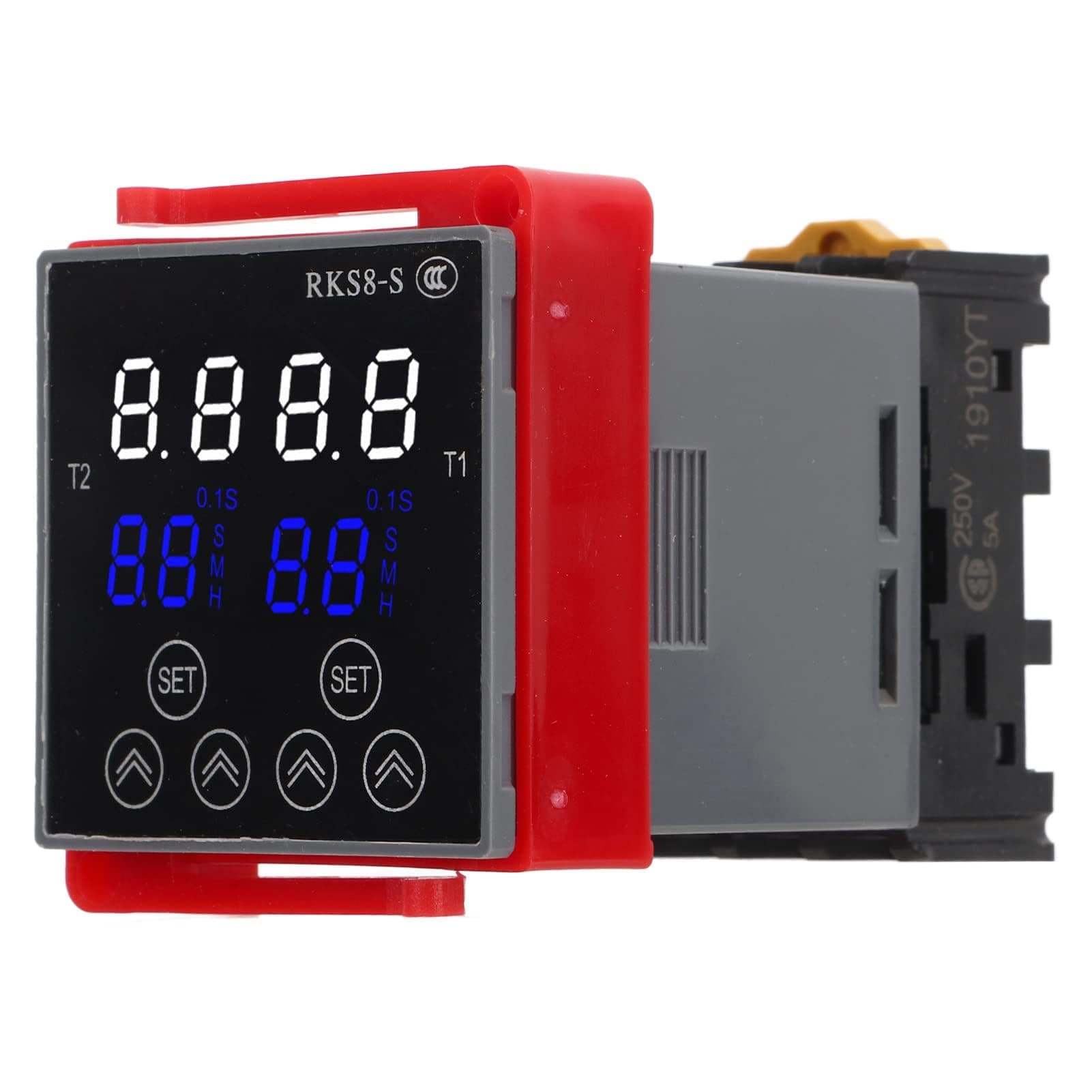 Digital Time Delay Relay 0.1S‑99H LCD Display Stable Pin Cycle Timer (DC12V)