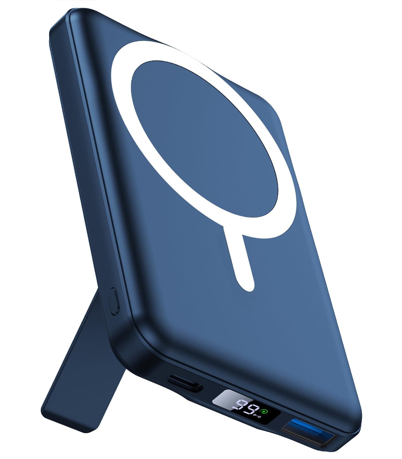 AOGUERBE for Magsafe Power Bank 10000mAh,Foldable Magnetic Portable Charger