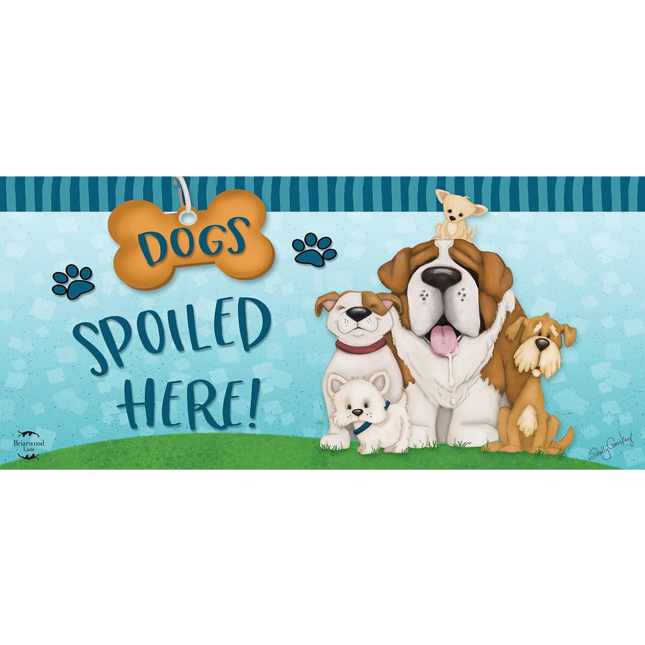 Briarwood Lane Dogs Spoiled Here Mini Mat