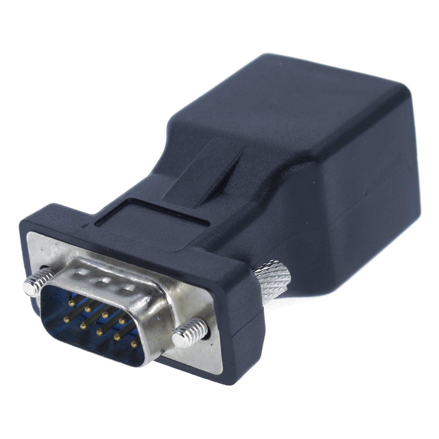 EDIMS DB9 to RJ45 Adapter RJ45 to RS232 Converter RJ45 Female to 9 Pin Adapter DB9 Male Serial COM Port to Network Port Adapter