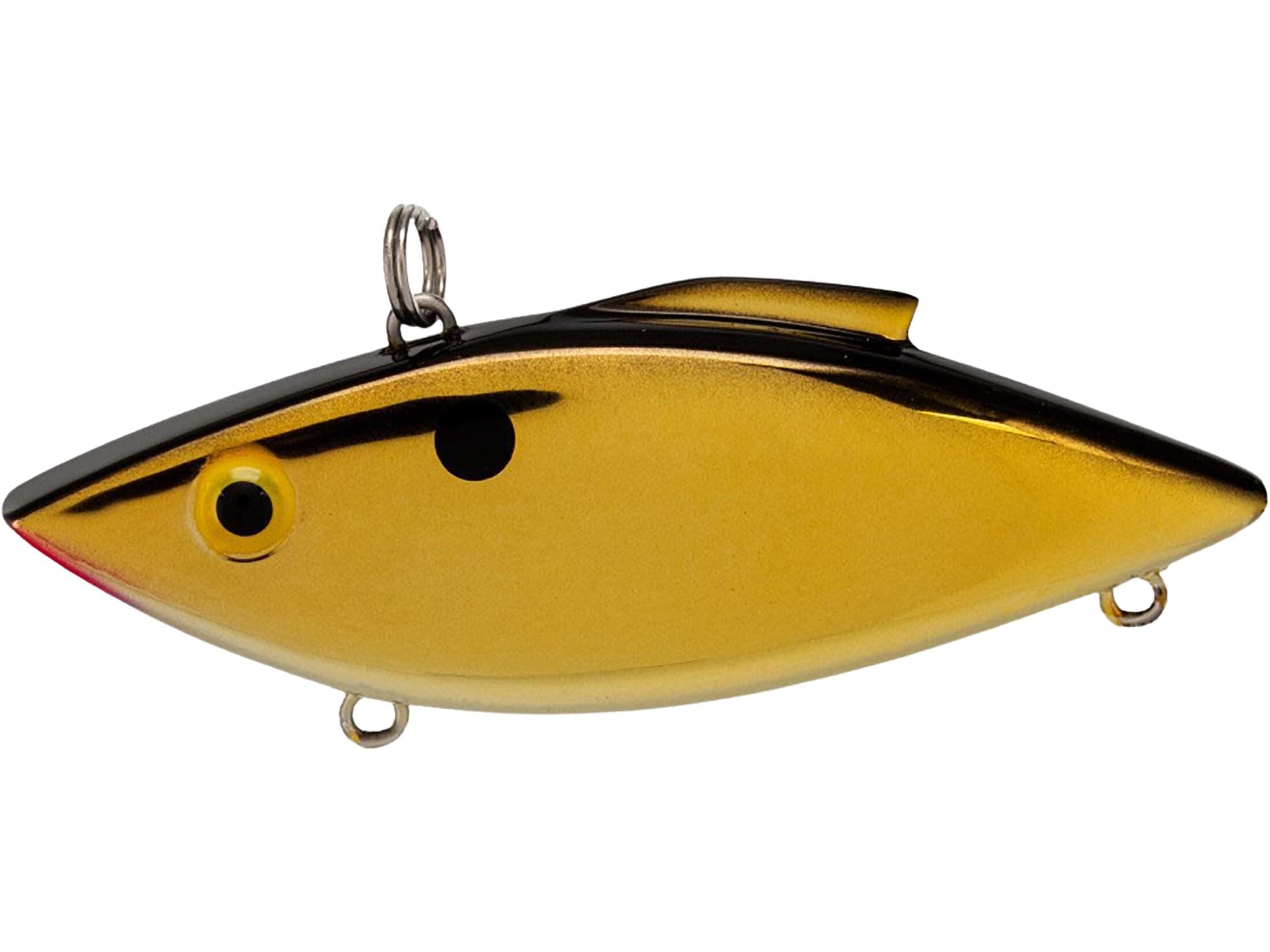 Bill Lewis Lures Lifelike Vibrations Rat-L-Trap 1/2 OZ Lipless Crankbait Fishing Wobble Sinking Lure for Black Bass, Trout, Walleye, Pike, Salmon, Chrome Side/Gold Side