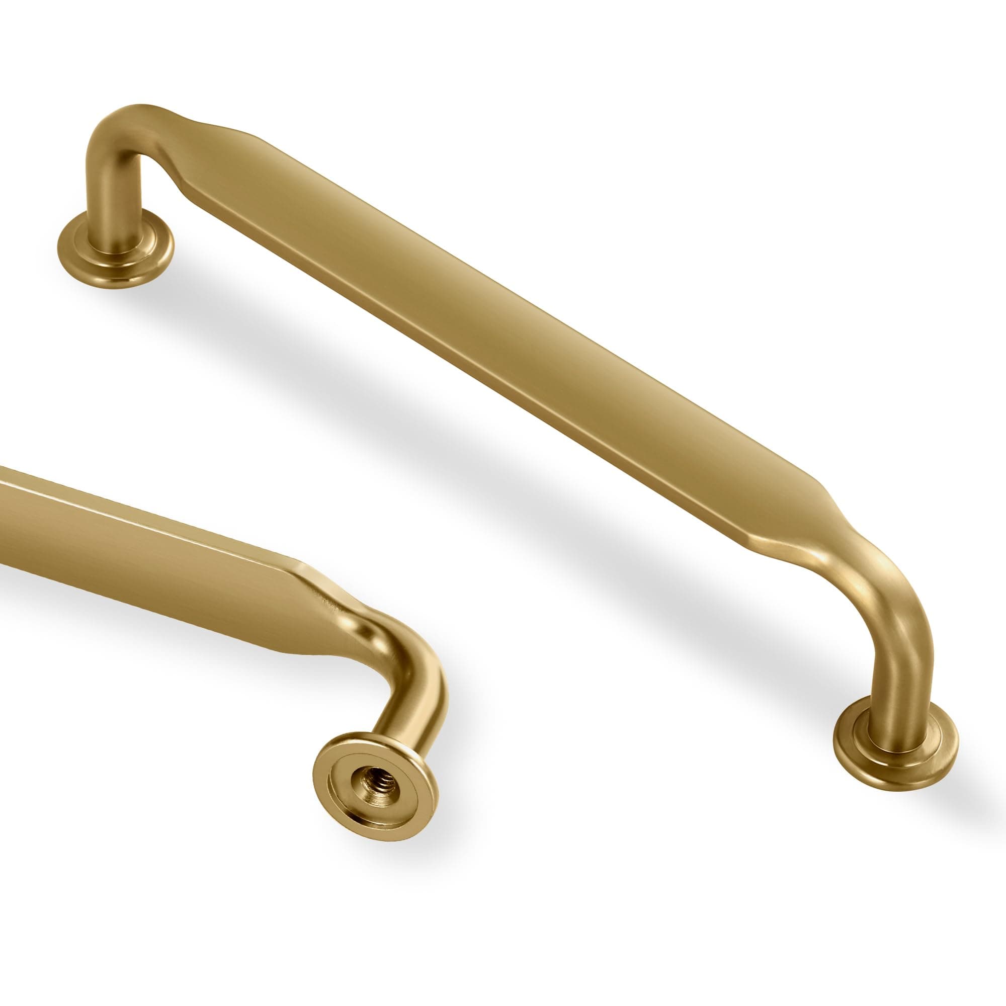 Lardmon 10 Pack Champagne Bronze Modern Cabinet Pulls 5 Inch(128mm) Hole Center Kitchen Cabinet Handles Solid Drawer Pulls Heavy Duty Zinc Alloy Kitchen Hardware Vanity Pulls Dresser Handles