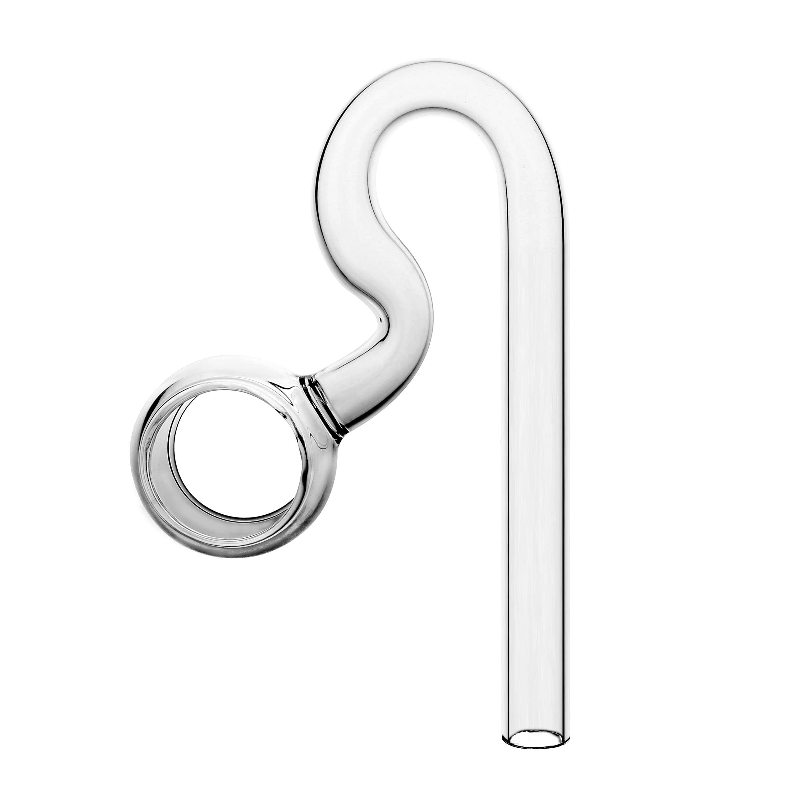 JARDLI Lily Glass Spiral Outflow Pipe for Plants Aquarium (17mm for 16/22mm (5/8'') Hose)