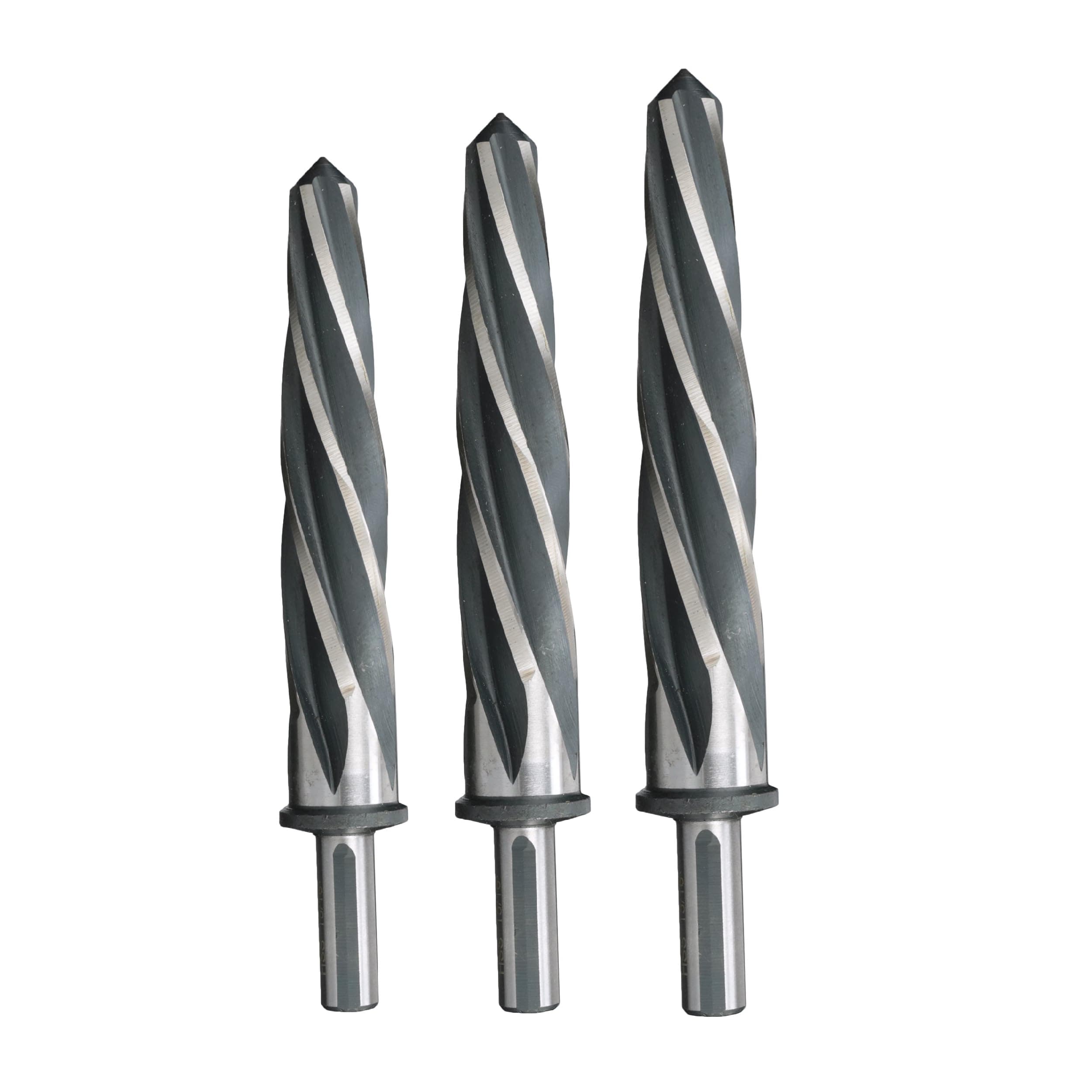 Drill America 3 Piece Bridge/Construction Reamer Set, 1/2" Shank, DWR Series