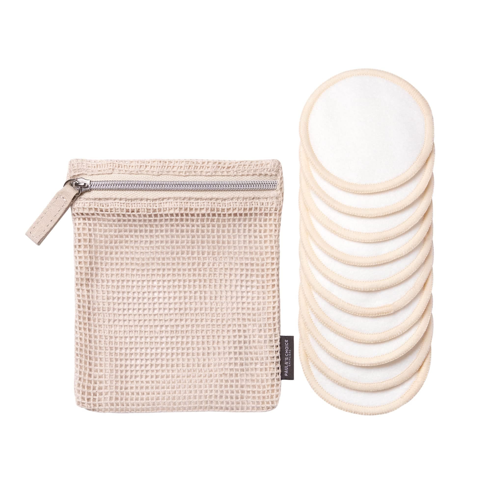 Paula's Choice Reusable Makeup Remover Pads Sustainable Cotton Rounds 10 Ct