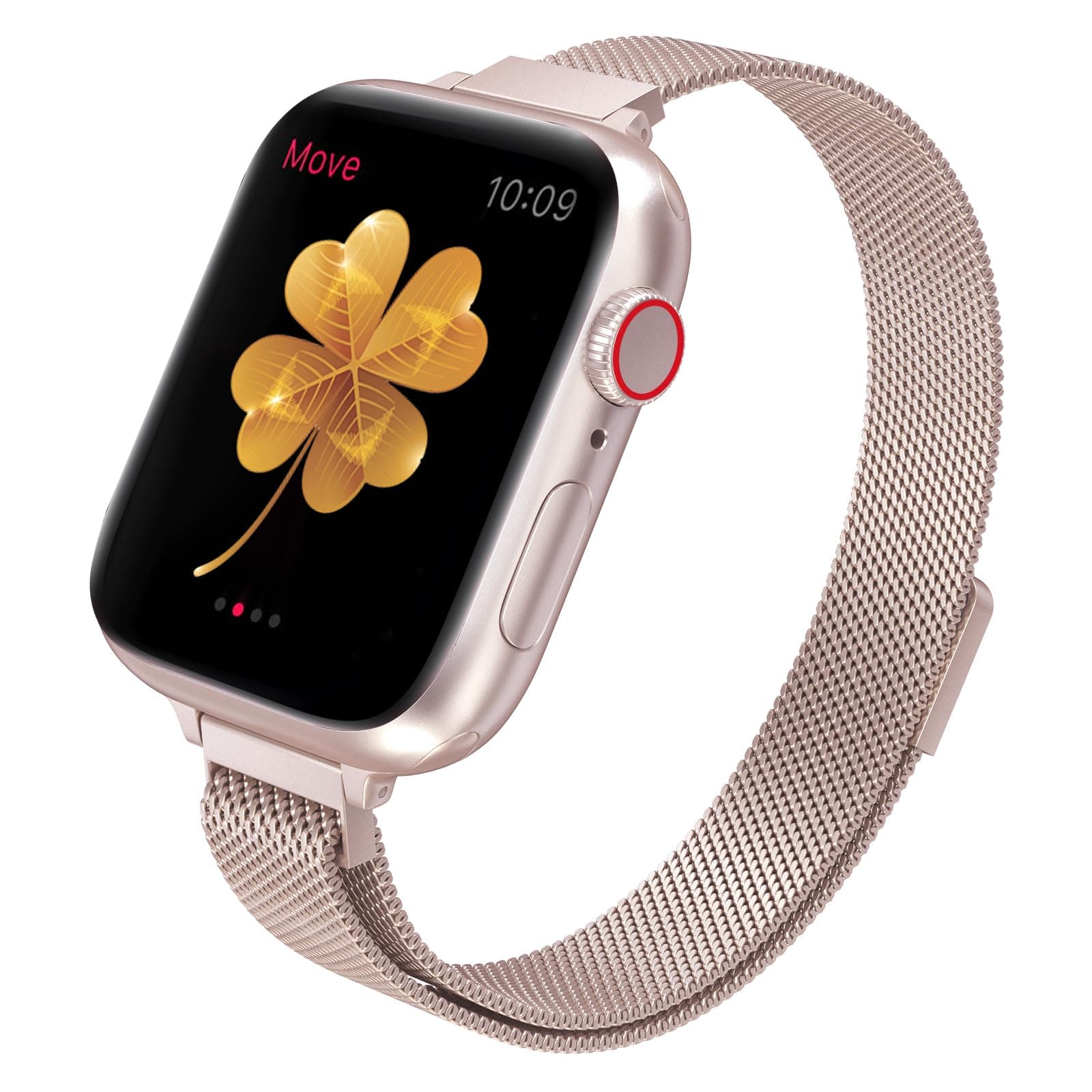 CTYBB for Apple Watch Band Series Ultra SE 8 7 6 5 4 3 2 1 38mm 40mm 41mm 42mm 44mm 45mm 49mm, Stainless Steel Slim & Thin Mesh Magnetic Clasp Strap Women and Girl Replacement Band for iWatch