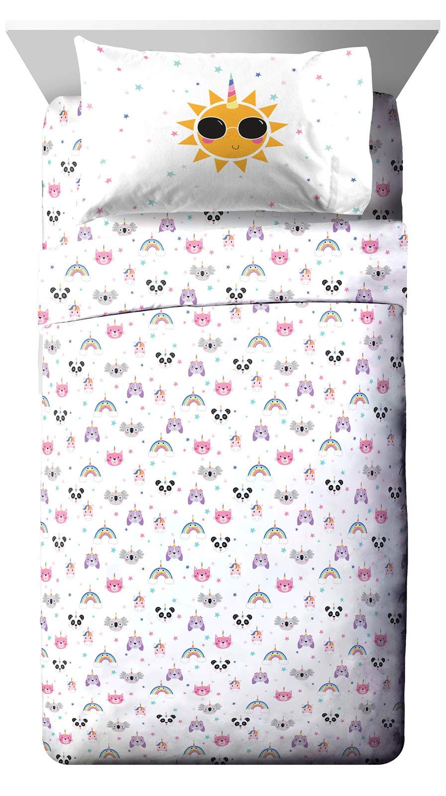 Jay Franco Trend Collector Unicorn Squad Toddler Sheet Set - 3 Piece Set Super Soft and Cozy Kid’s Bedding - Fade Resistant Microfiber Sheets