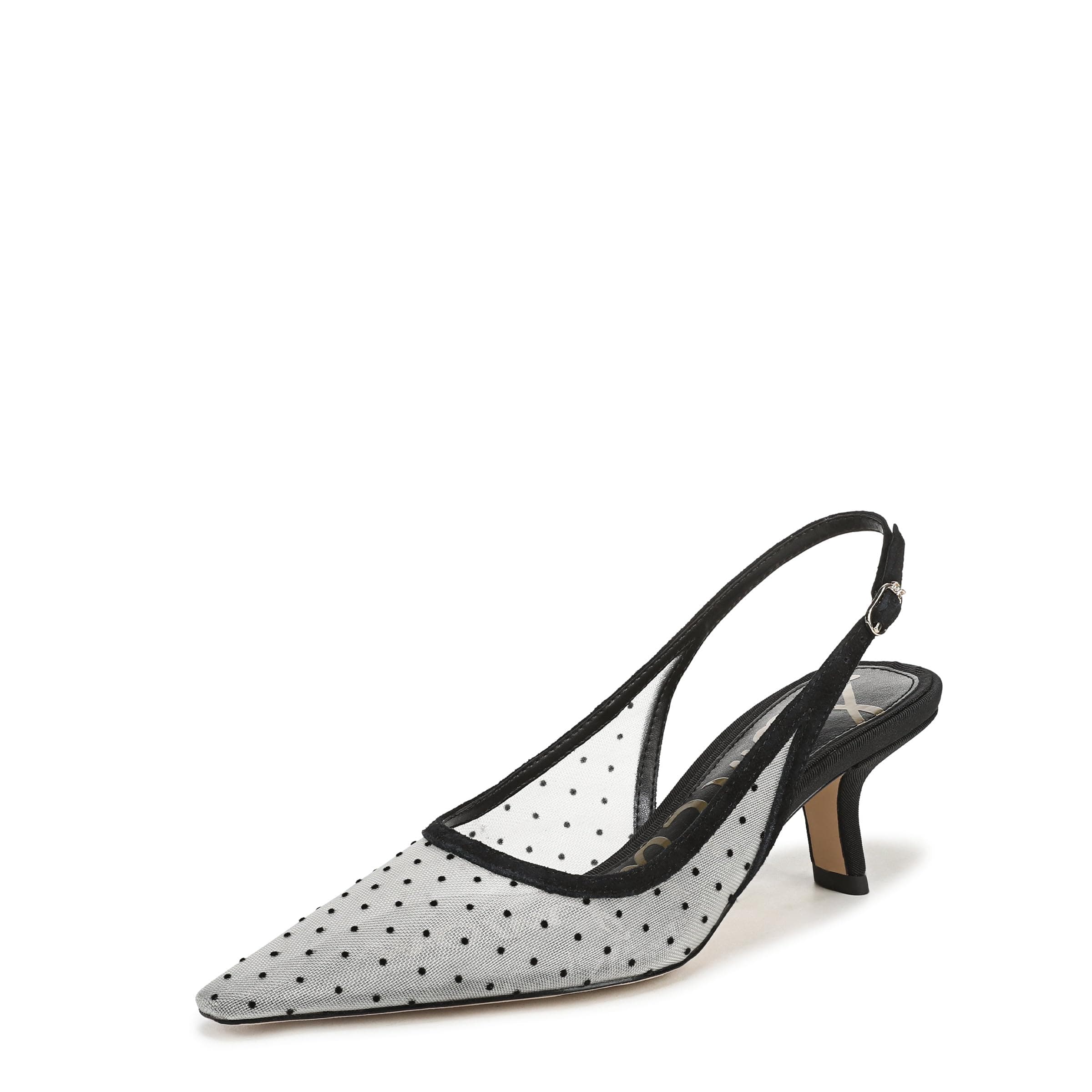 Sam Edelman Women's Bianka Slingback Pumps, Ivory Black, 8.5