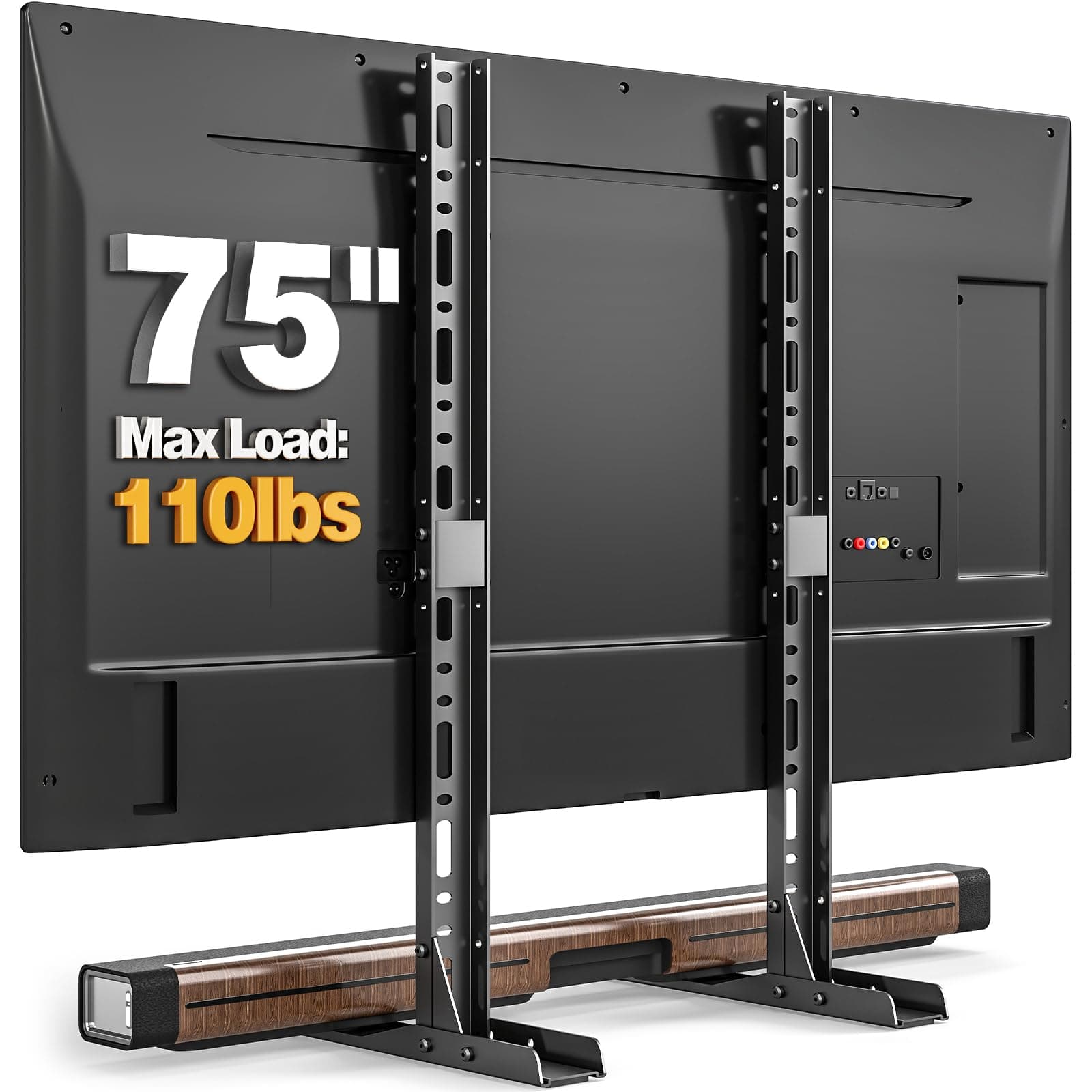 5Rcom Universal TV Stand 20-75 inch TVs Tabletop TV Base Holds up to 110lbs