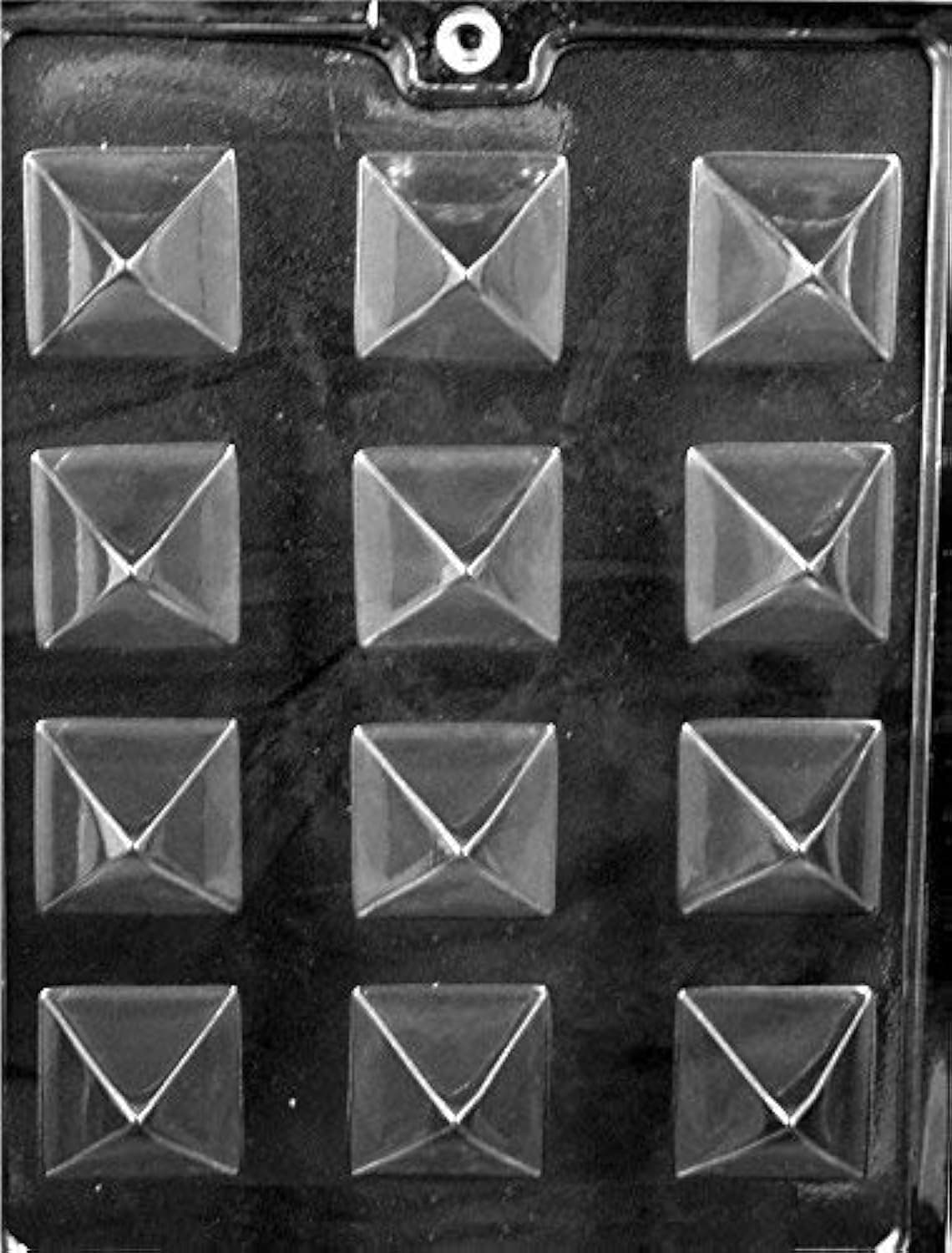 Grandmama's Goodies AO129 Small Pyramid Chocolate Candy Soap Mold with Exclusive Molding Instructions