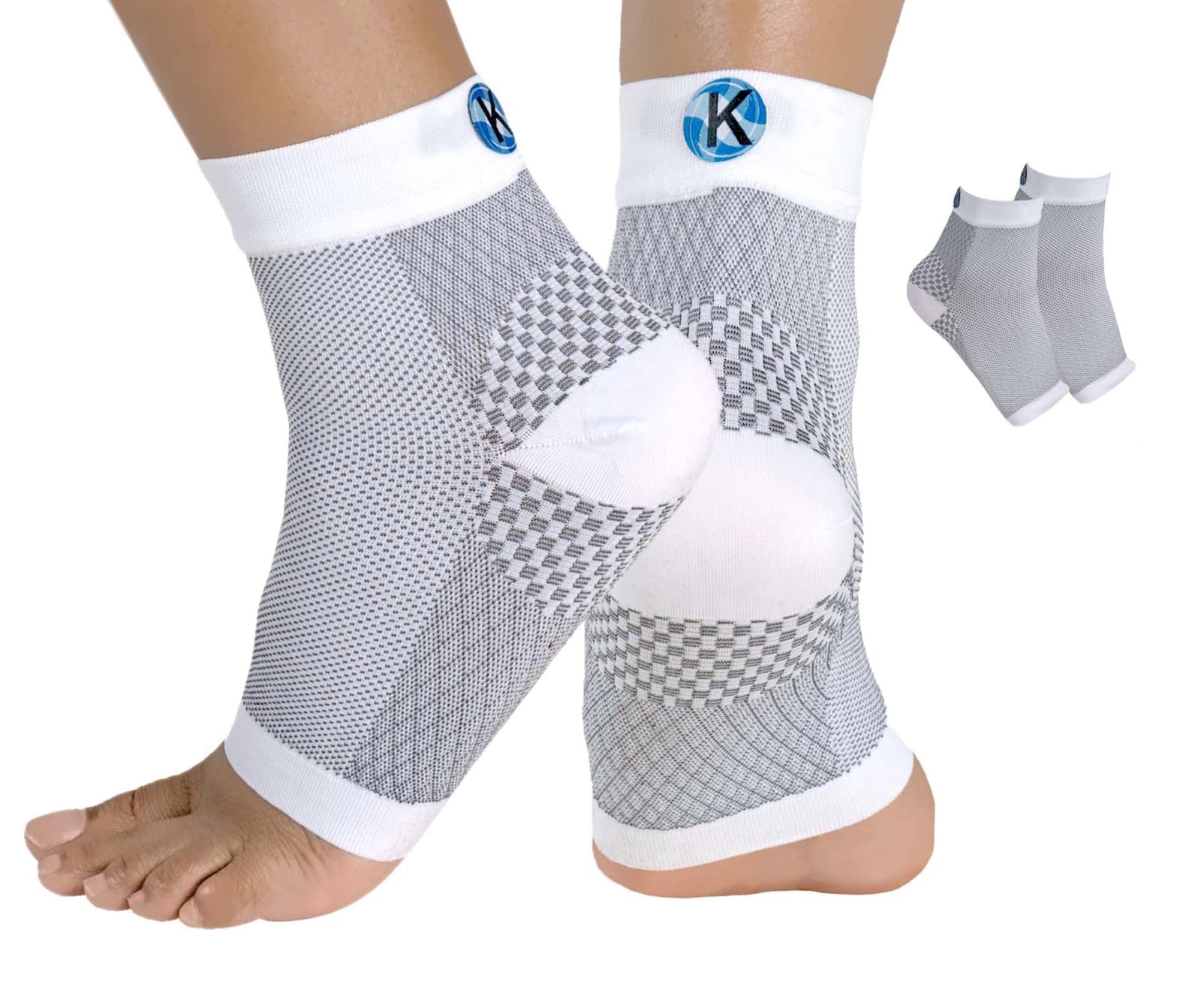 Kinship Comfort Brands Plantar Fasciitis Compression Socks for Men & Women for Neuropathy & Foot Heel Pain Relief, Arch Support, Improves Blood Flow & Reduces Swelling | 1 Pair