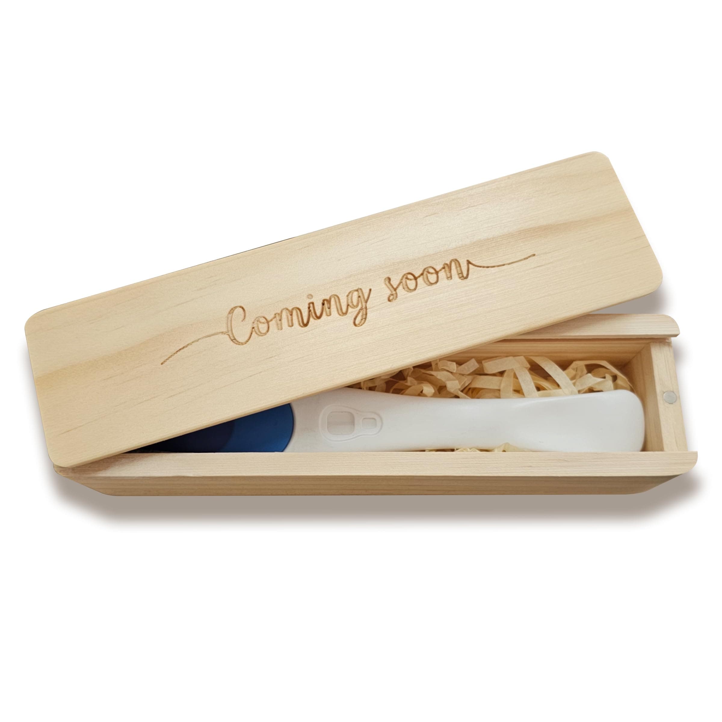 Pregnancy Test Keepsake Box, Pregnancy Announcement for Husband, Baby Announcemeny for Grandparents Baby Reveal Announcements Surprise Ideas Test Holder - Coming Soon