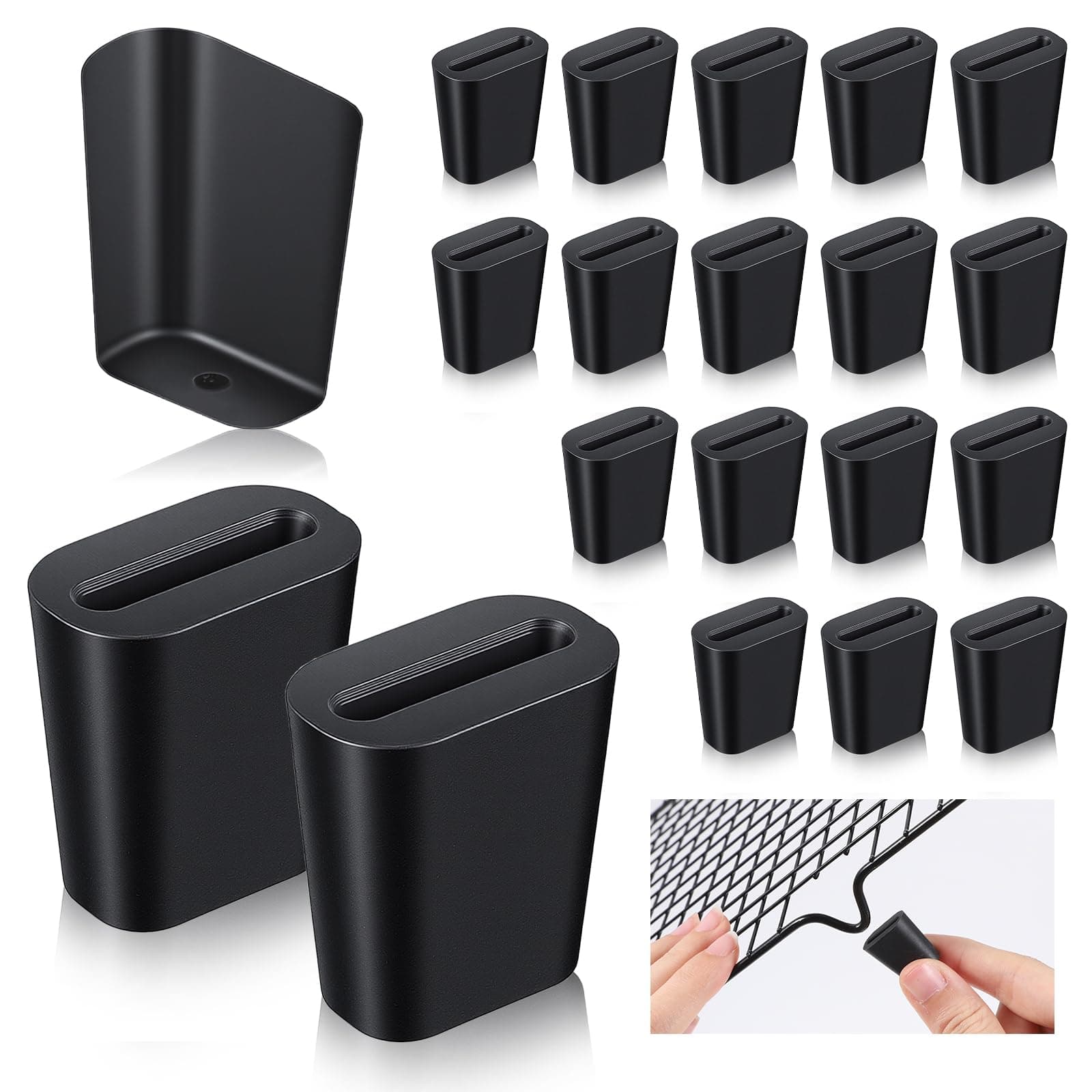 20 Pcs Rubber Feet for Sink Grid Black Kitchen Sink Protectors Rubber Grid Kitchen Sinks Wire Protective for Home Kitchens Sinks Rack