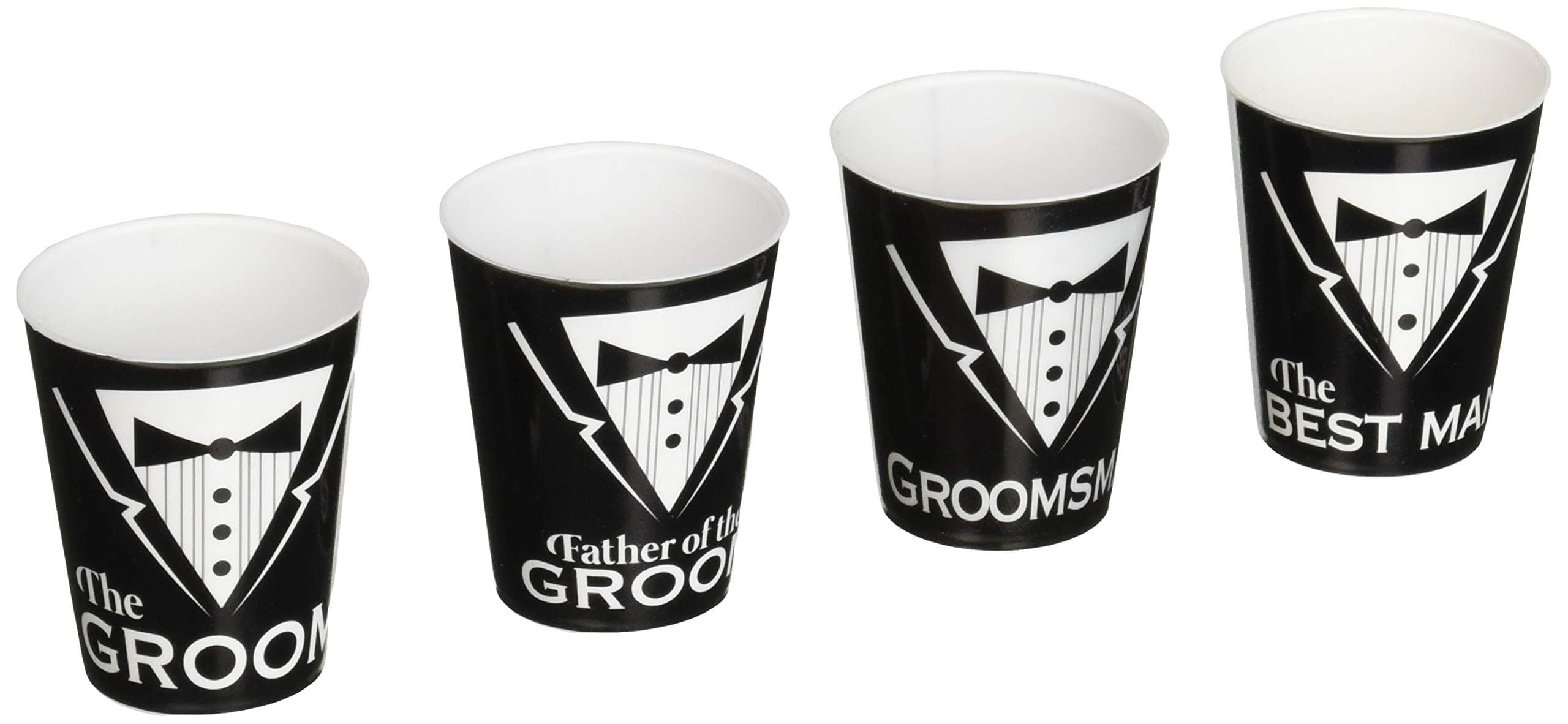Forum Novelties Bachelor Shot Glasses-Asst. Pack of 6 Party Supplies, Standard, Multi-Color