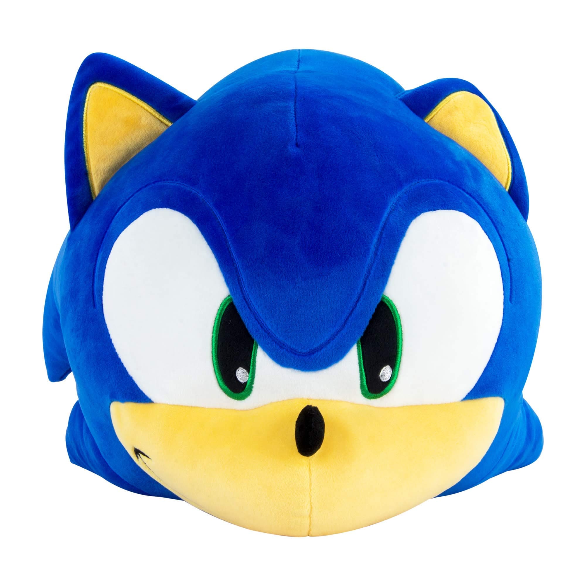 Club Mocchi Mocchi Sonic Plush Toy, 40 cm, SEGA Merchandise Plush Toy, Sonic Decorative Cushion, Cuddly Toy, Sonic Soft Toy for Boys and Girls, Suitable from 3 Years +