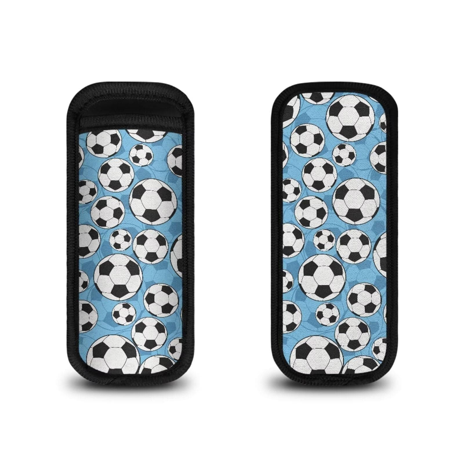 Snilety Blue Soccer Popsicle Holder Sleeves for Boys Kids Reusable Ice Pop Holder Sleeves 1 Pack Washable Popsicle Protective Cover Ice Lolly Sleeevs