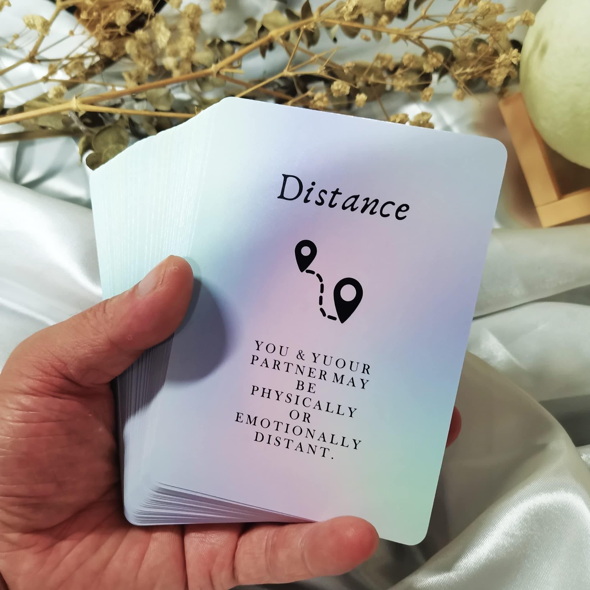 Love Oracle Cards,Tarot Cards for Beginners Twin Flame Tarot Cards,Oracle Cards Decks with Meanings on Them Soulmate to Romantic Relationships(3.42“ × 4.72")