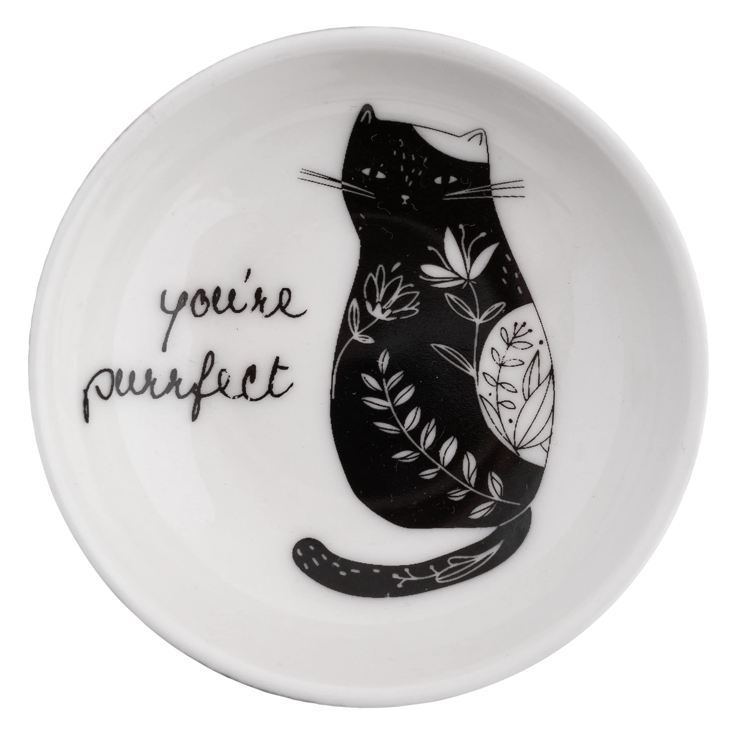 Karma B&W Ring Bowl, Cat