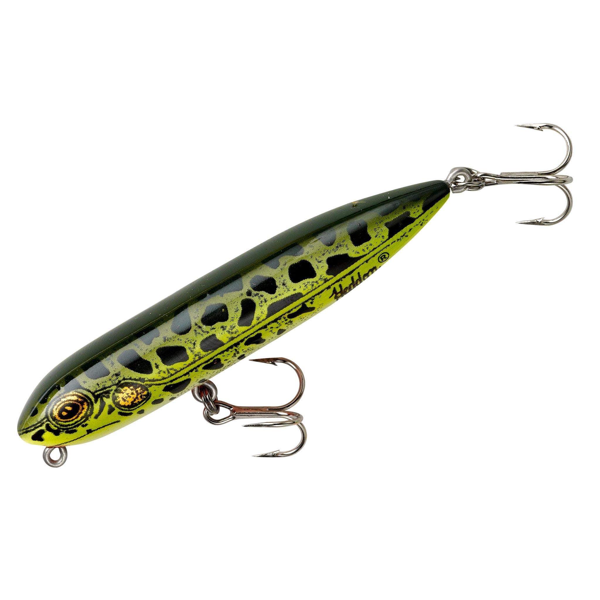 Heddon Zara Spook Topwater Fishing Lure - Legendary Walk-the-Dog Lure, Natural Leopard Frog, Zara Puppy (1/4 oz)