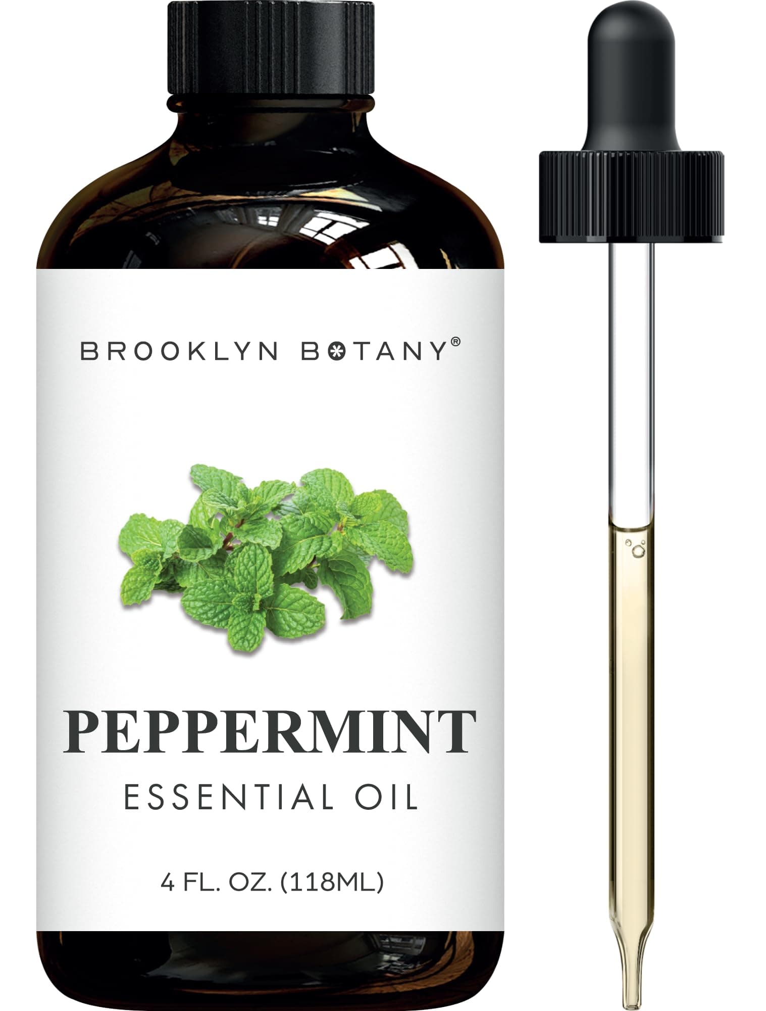Brooklyn Botany Peppermint Essential Oil - Huge 118 ml
