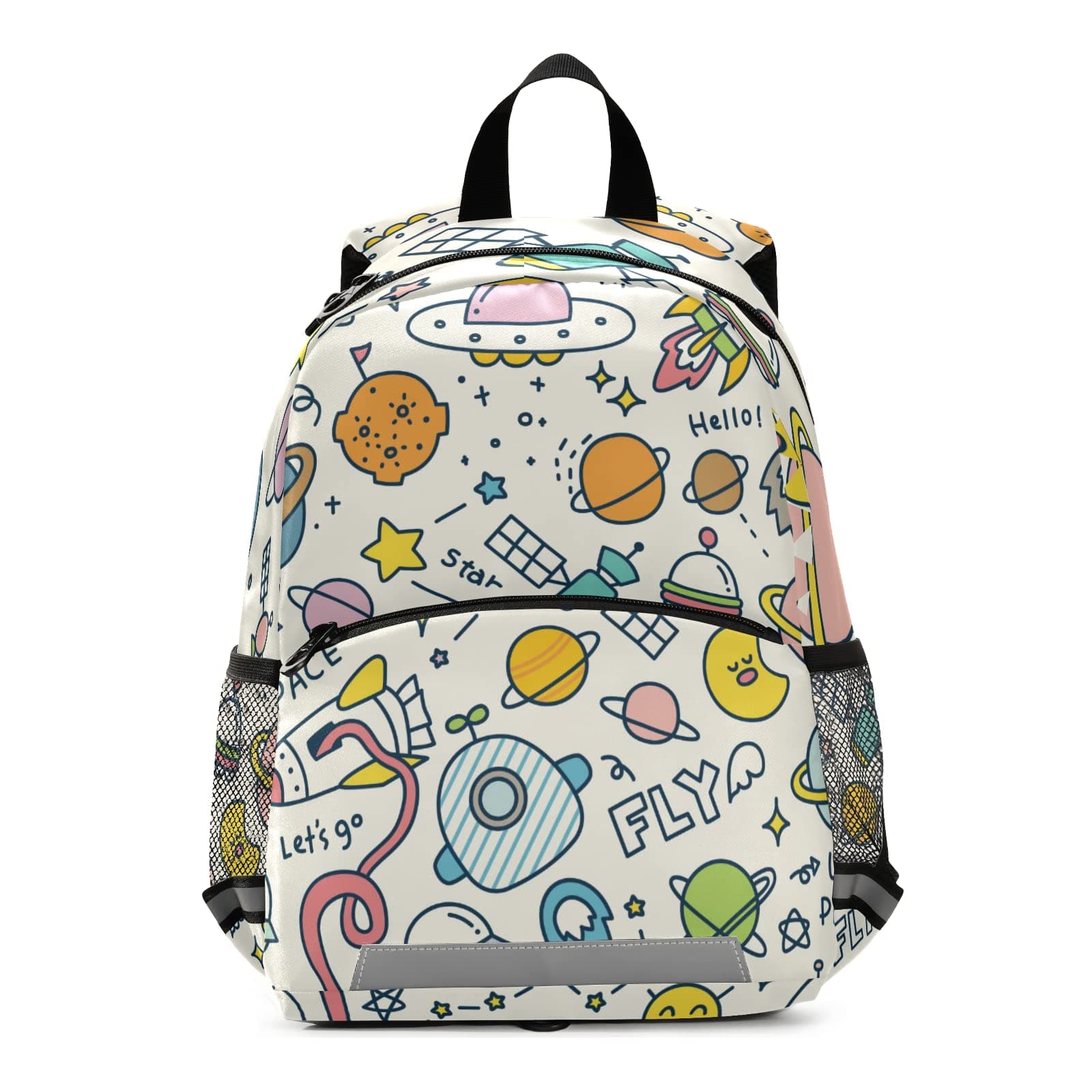 XDMXY Cute Space Universe Kid's Toddler Backpack for Boys Girls Preschool Nursery with Safety Leash (01147)