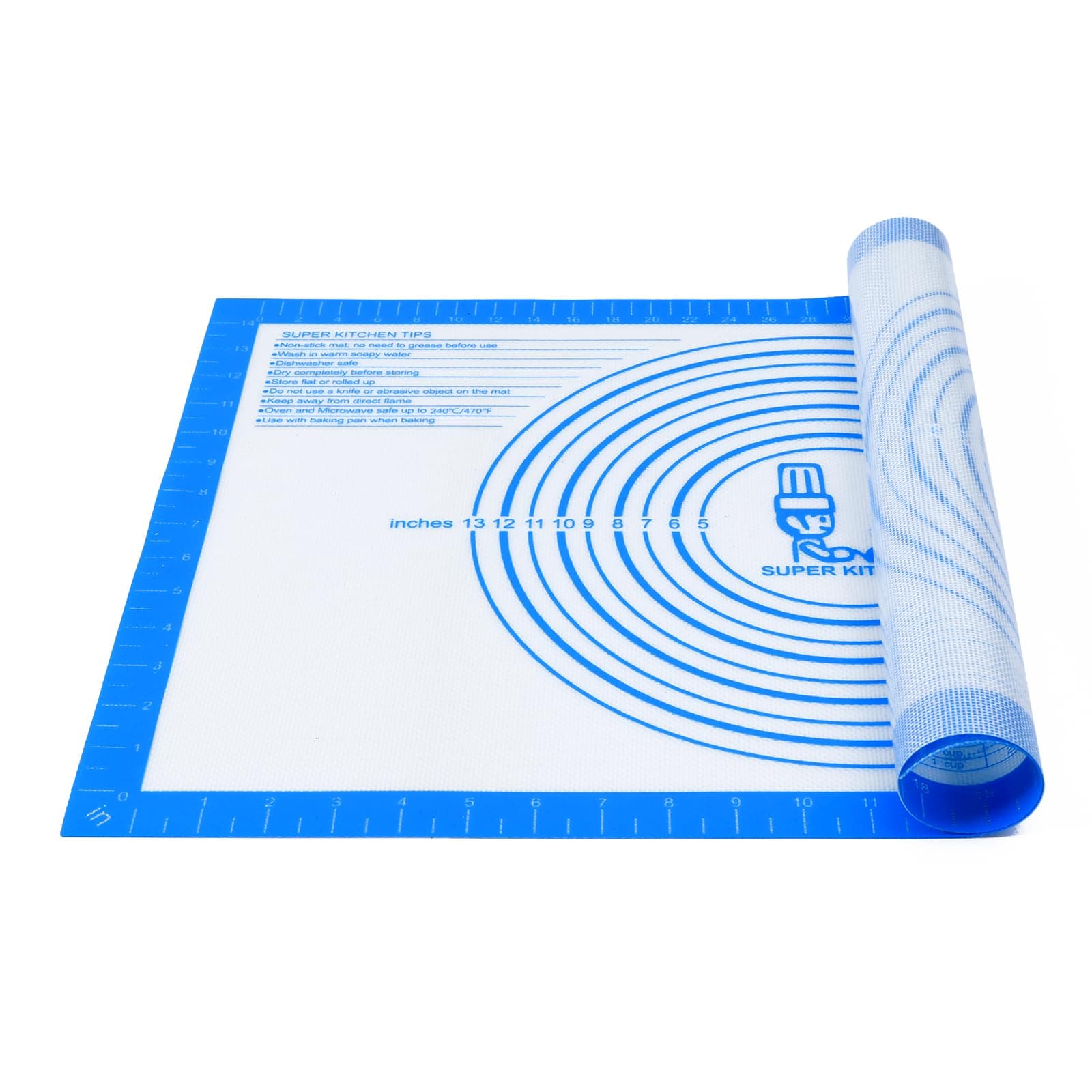 Nonstick Silicone Pastry Baking Mat Large Measurements 16''x24'' for Dough