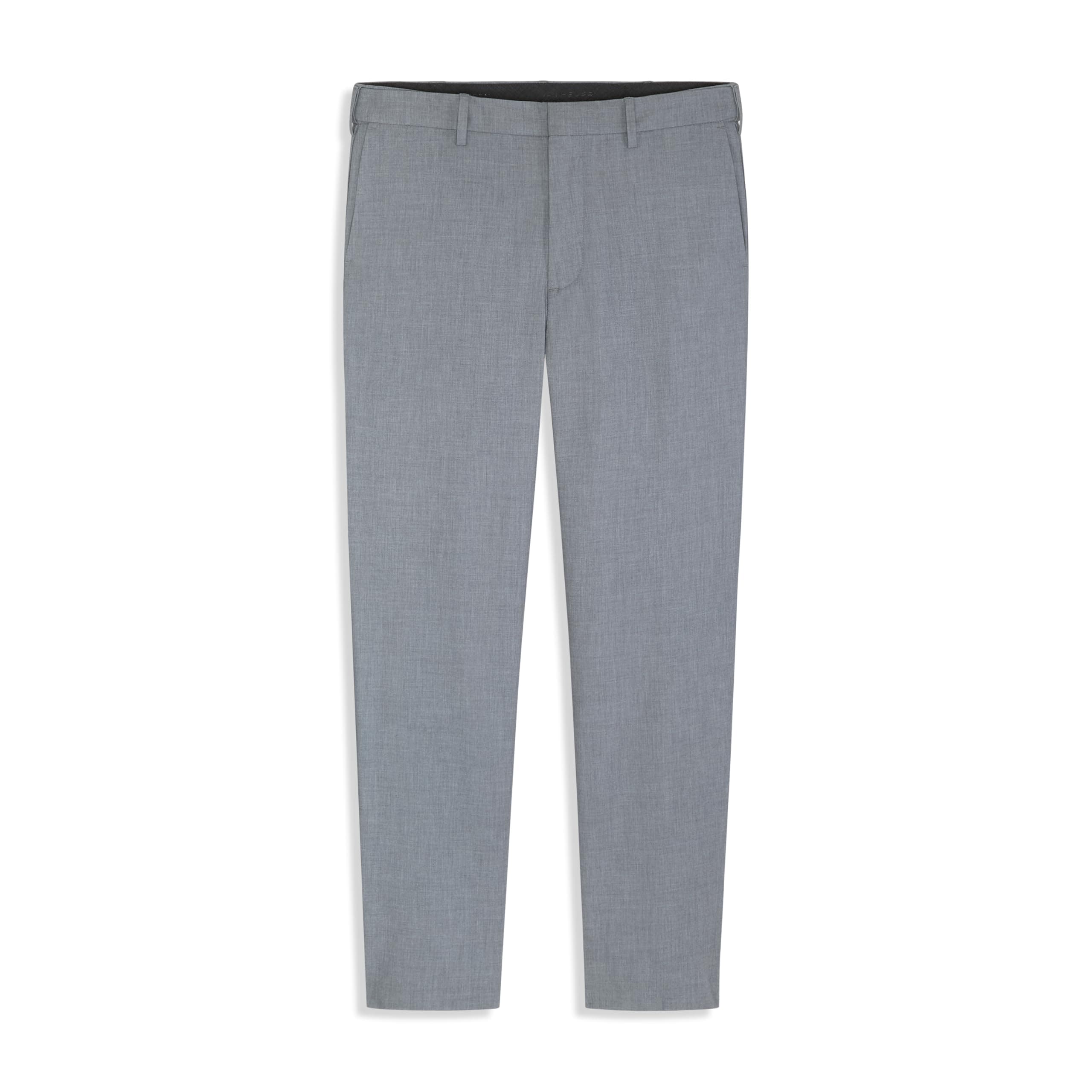 Van Heusen Men's Flex Flat Front Straight Fit Pant Dress, Monument Heather-Soft Lux, 42W x 29L