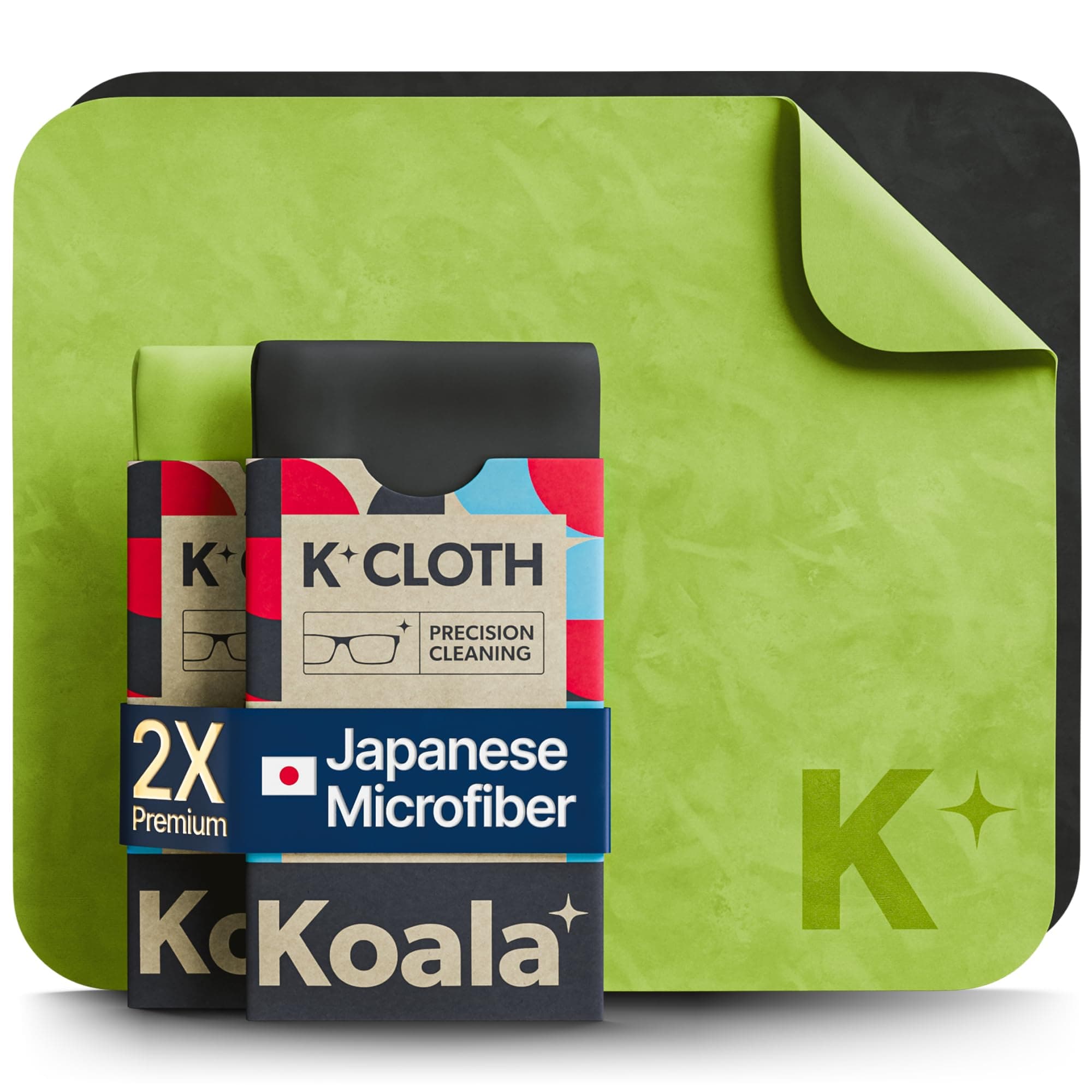 Koala Lens Cleaning Cloth | Japanese Microfiber | Blue & Purple (Pack of 6)