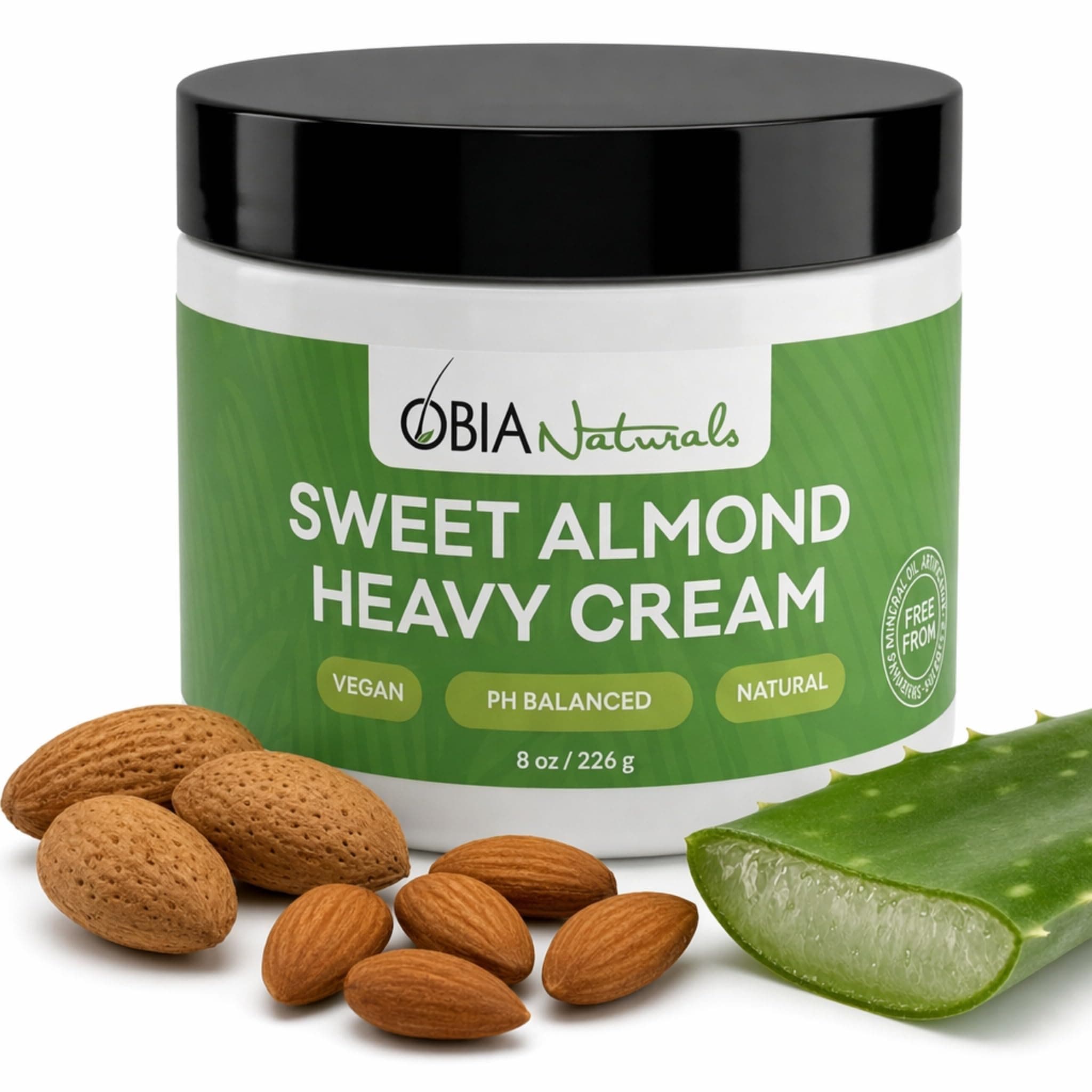 OBIA Naturals Sweet Almond Heavy Cream, 8 oz.