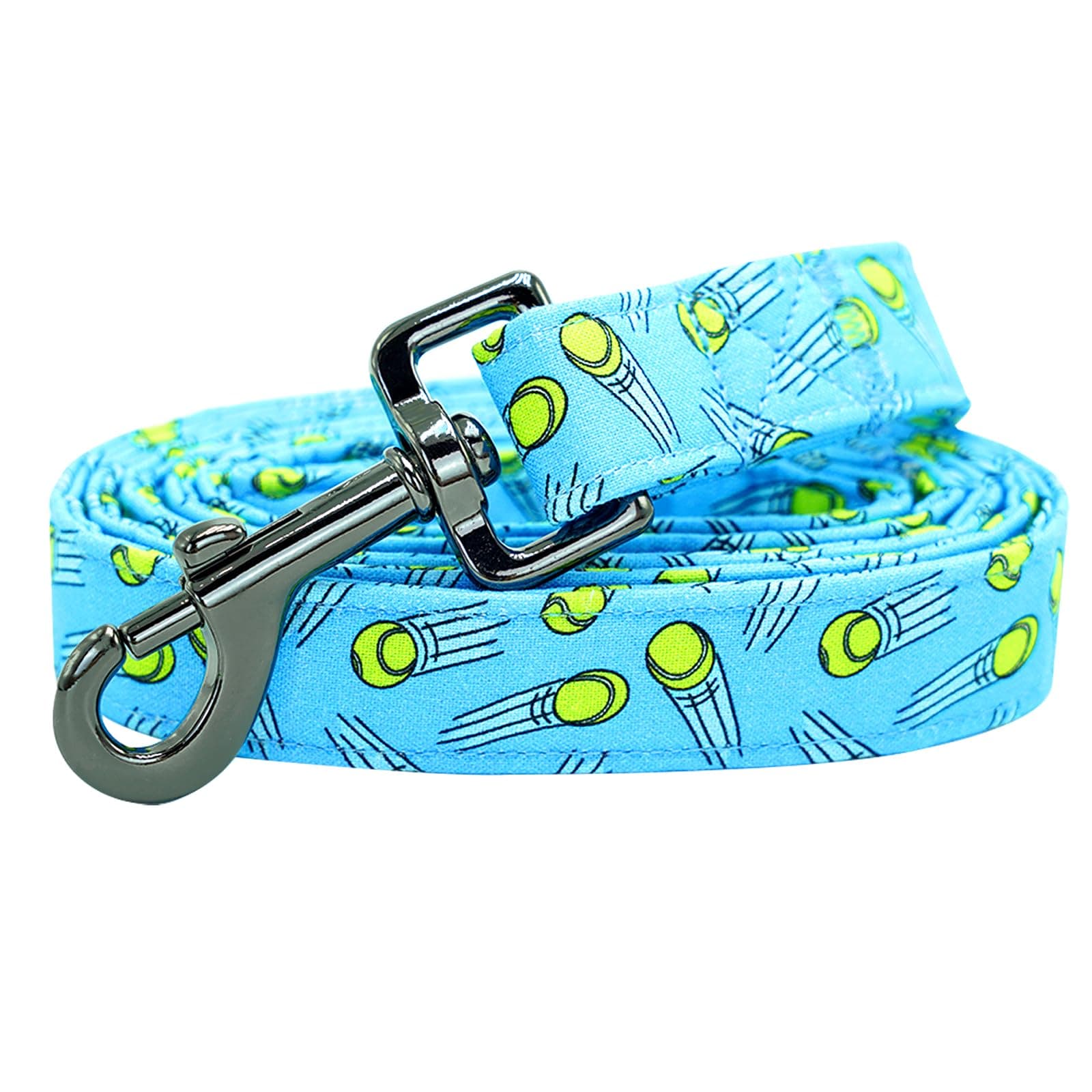 Bobo Rainbow Dog Leash-Tennis Balls Print Boy/Girl Durable Strong Puppy Leash Heavy Duty Comfortable Padded Leashes for Small Medium Large Dogs