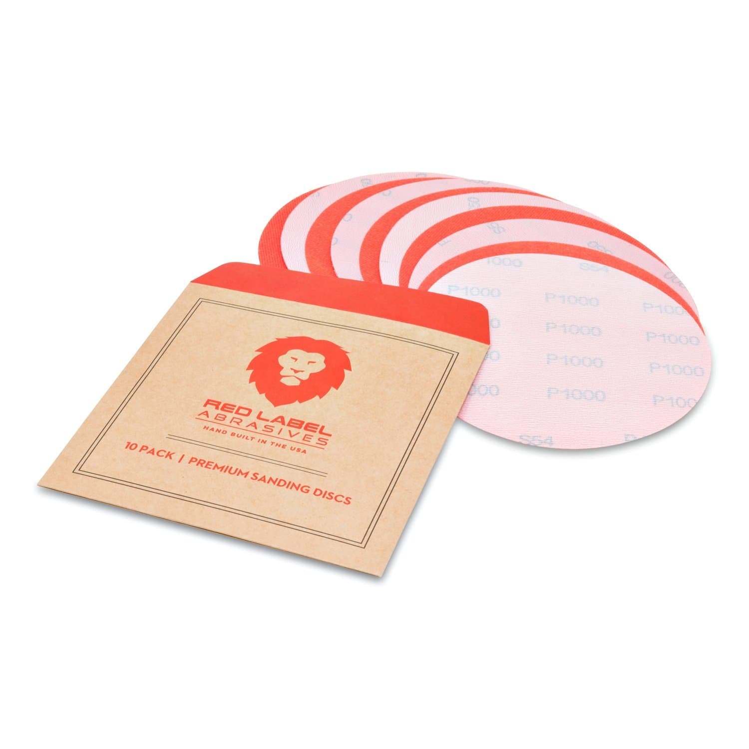 6" 1000 Grit Hook and Loop Wet / Dry Autobody Film Sanding Discs , 10-Pack