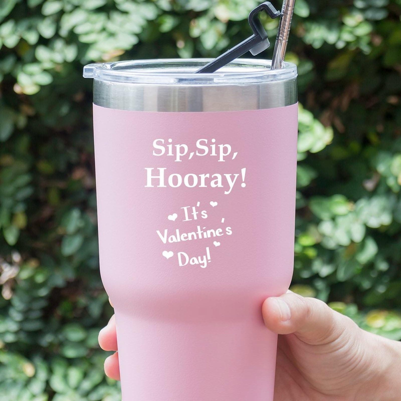 Guangpat Sip Sip Hooray It's Valentine's Day Stickers Pack Valentine's Day Decals 20 PCS Valentine Vinyl Stickers for Car Laptop Suitcase Water Bottle Helmet Truck Bumper Decals 3inch