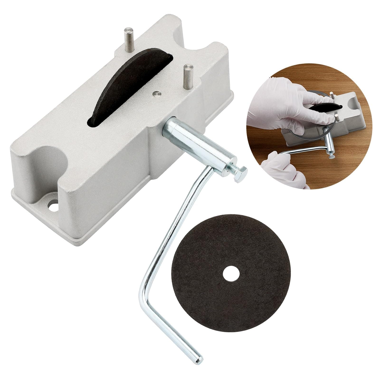 Manual Piston Ring Filer Grinder Comes with 120 Grit Grinding Wheel Replaces# 66785