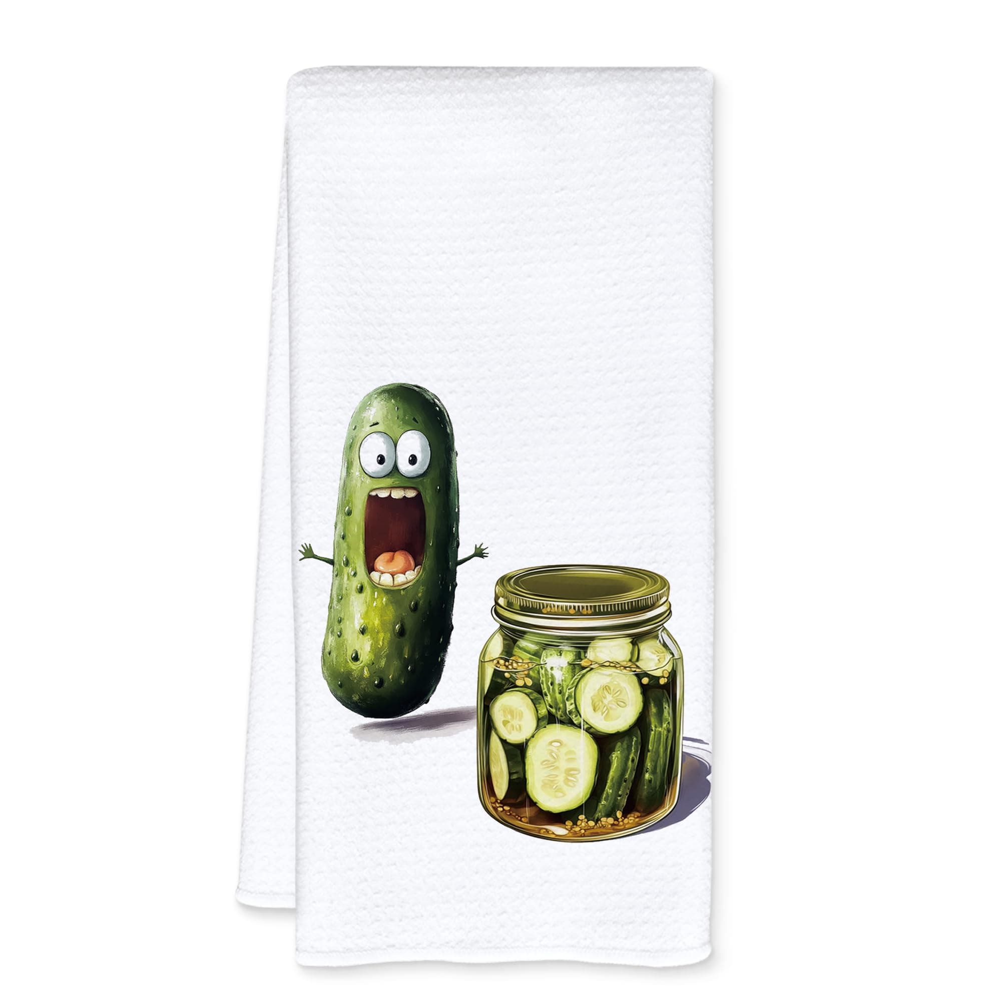 JFFTLL Funny Pickle Gifts Kitchen Towels, Pickle Decor Hand Towels for Kitchen, 16x24 Inch